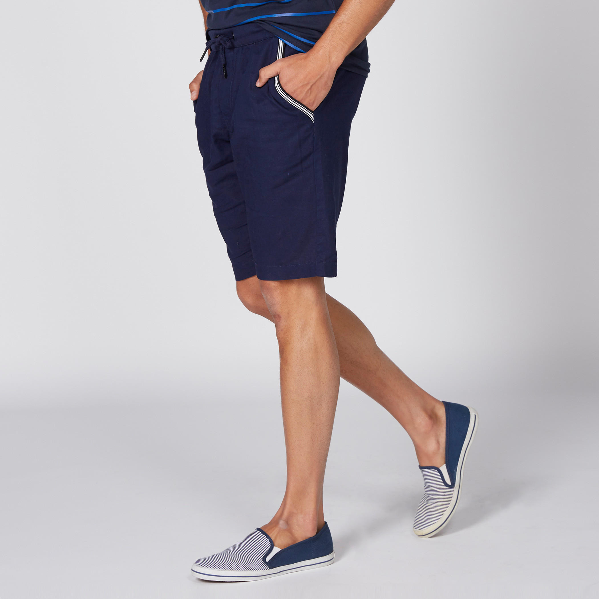 Being Human Pocket Detail Shorts with Elasticised Waistband-men-clothing-bottoms-shorts-image-3