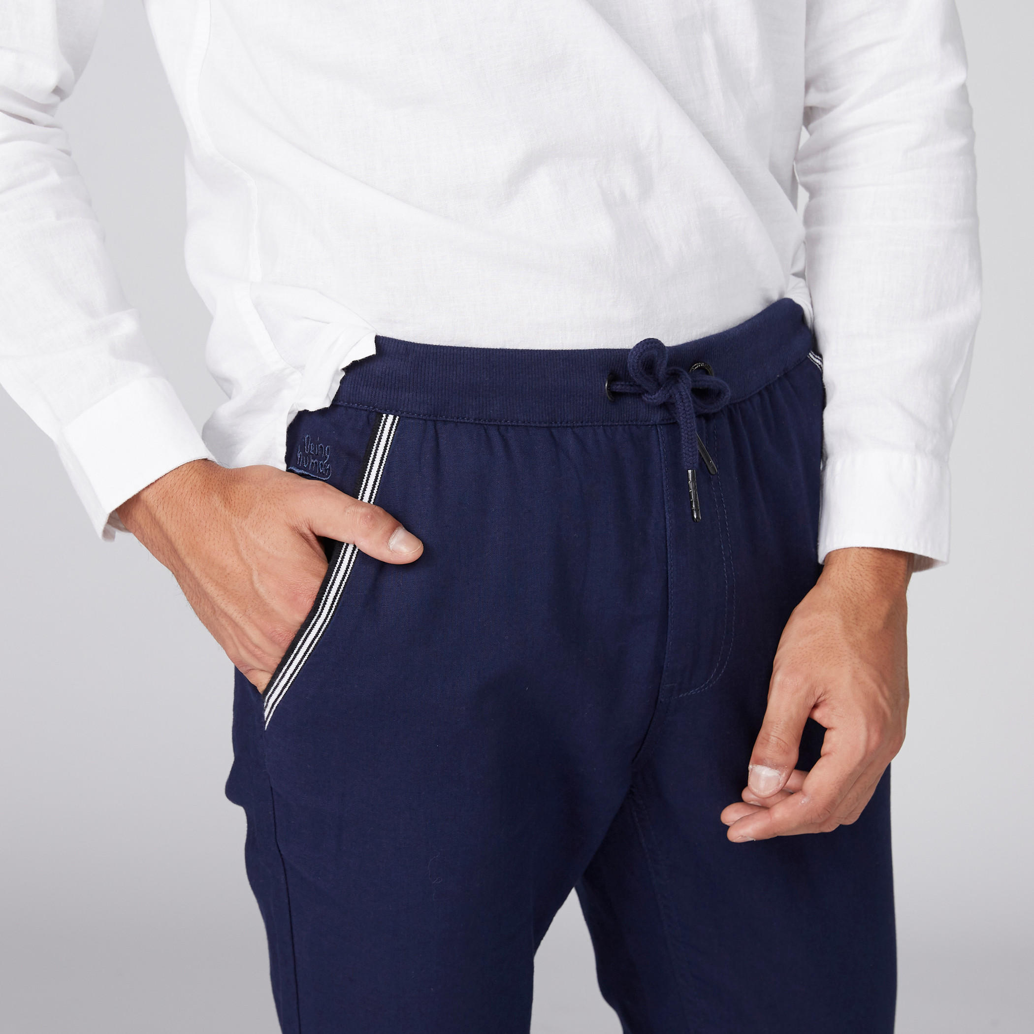بنطال رياضي طويل بخصر مطّاطي من بيينج هيومان-men-clothing-bottoms-joggers-image-3