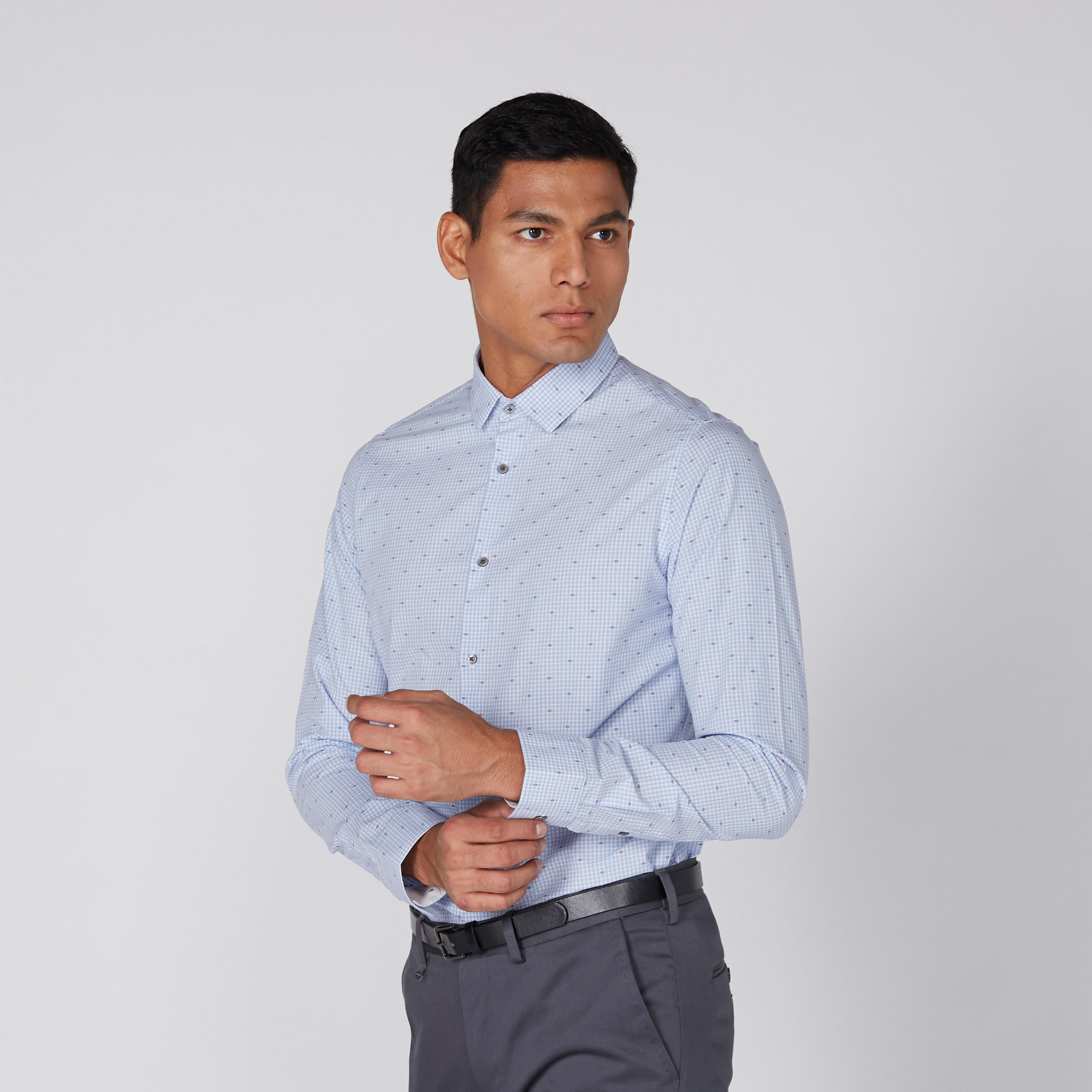 قميص بأكمام طويلة وأزرار وطبعات بيينج هيومان-men-clothing-shirts-image-1