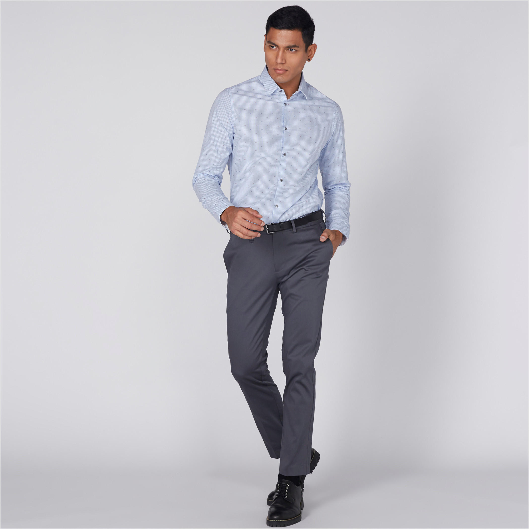 قميص بأكمام طويلة وأزرار وطبعات بيينج هيومان-men-clothing-shirts-image-3