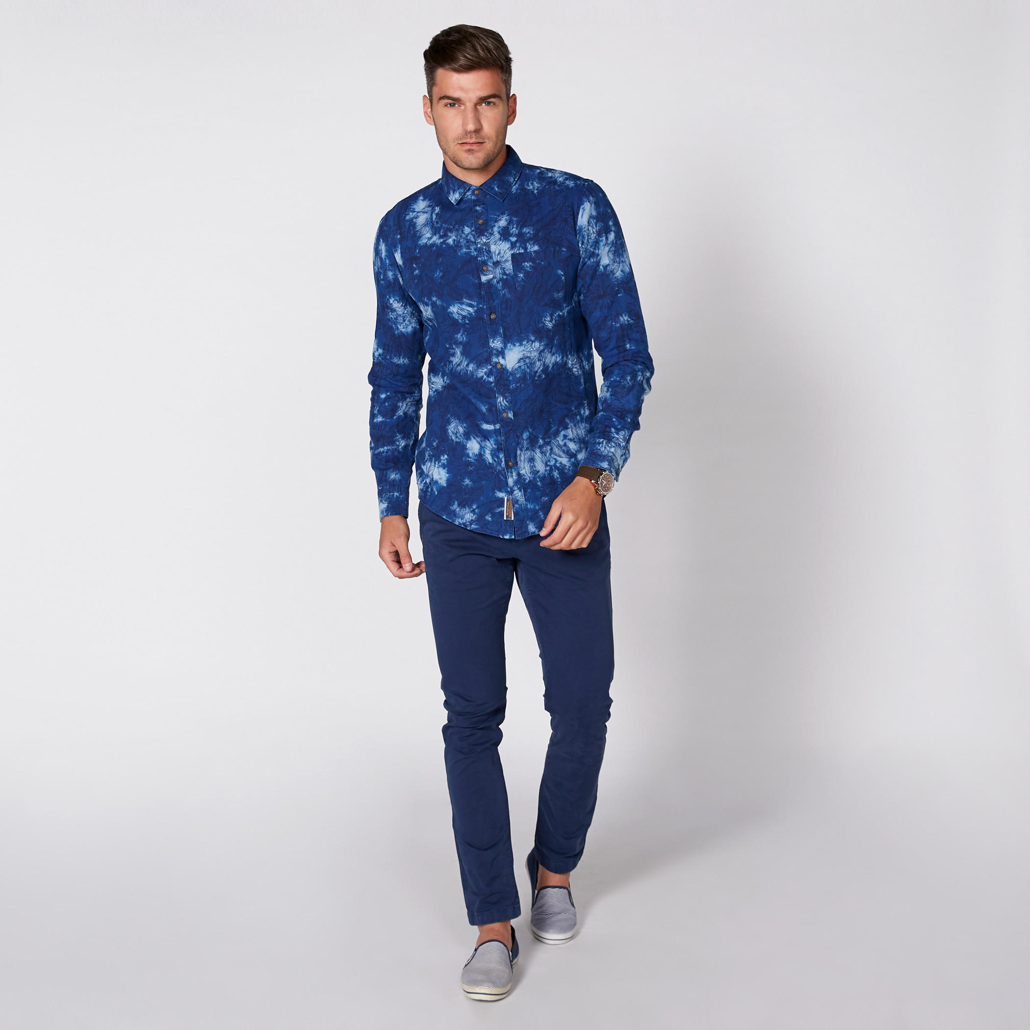 Being Human Printed Shirt with Long Sleeves and Complete Placket-men-clothing-shirts-image-3
