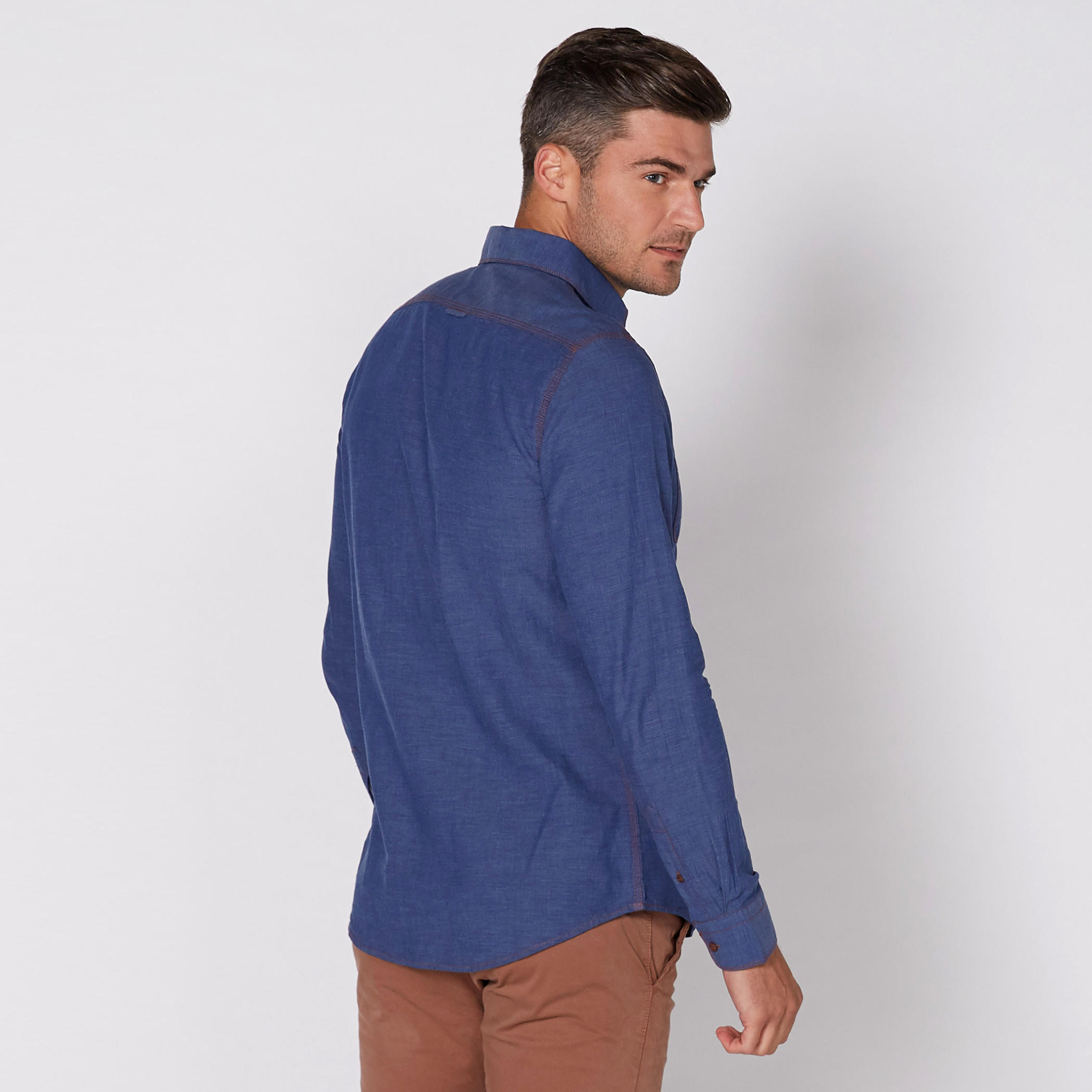 قميص بأكمام طويلة وأزرار بيينج هيومان-men-clothing-shirts-image-1