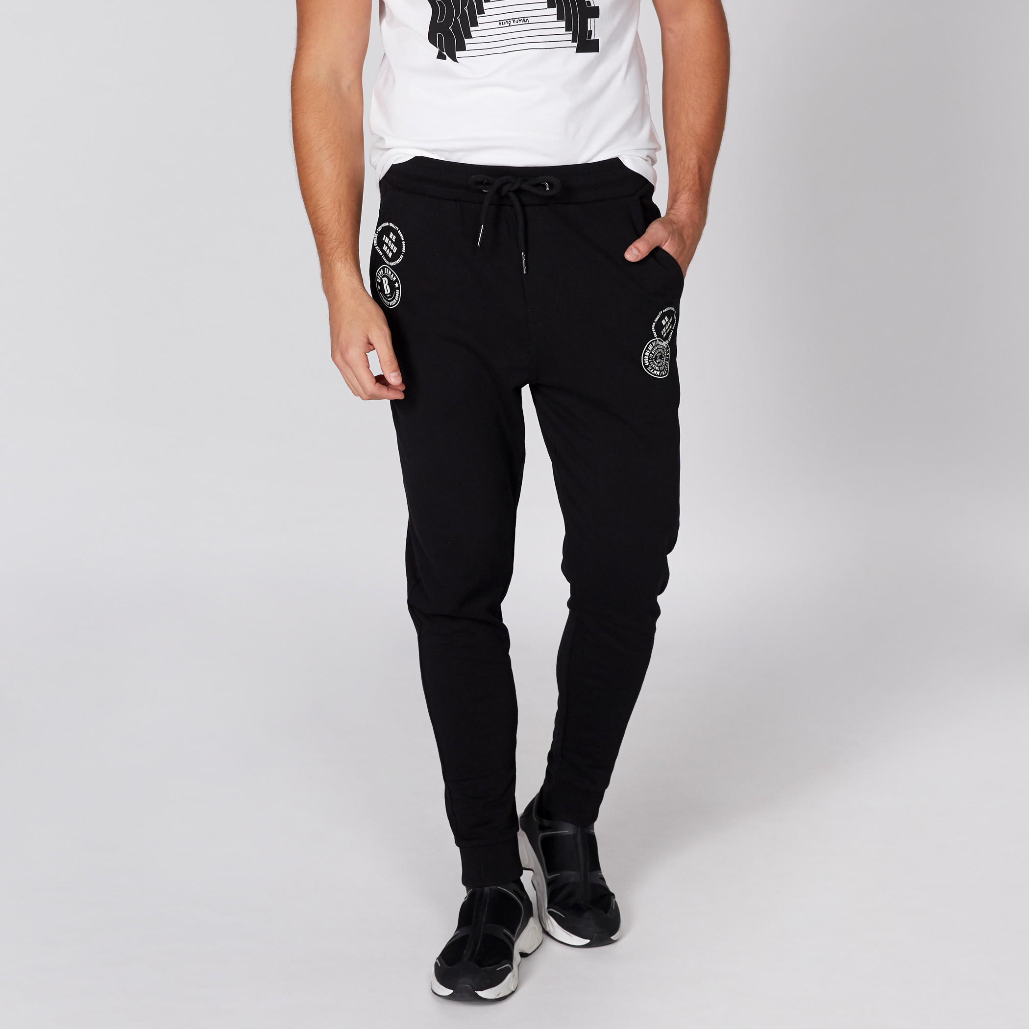 Being Human Printed Full Length Jog Pants with Elasticised Waistband-men-clothing-bottoms-trousersandchinos-trousers-image-1