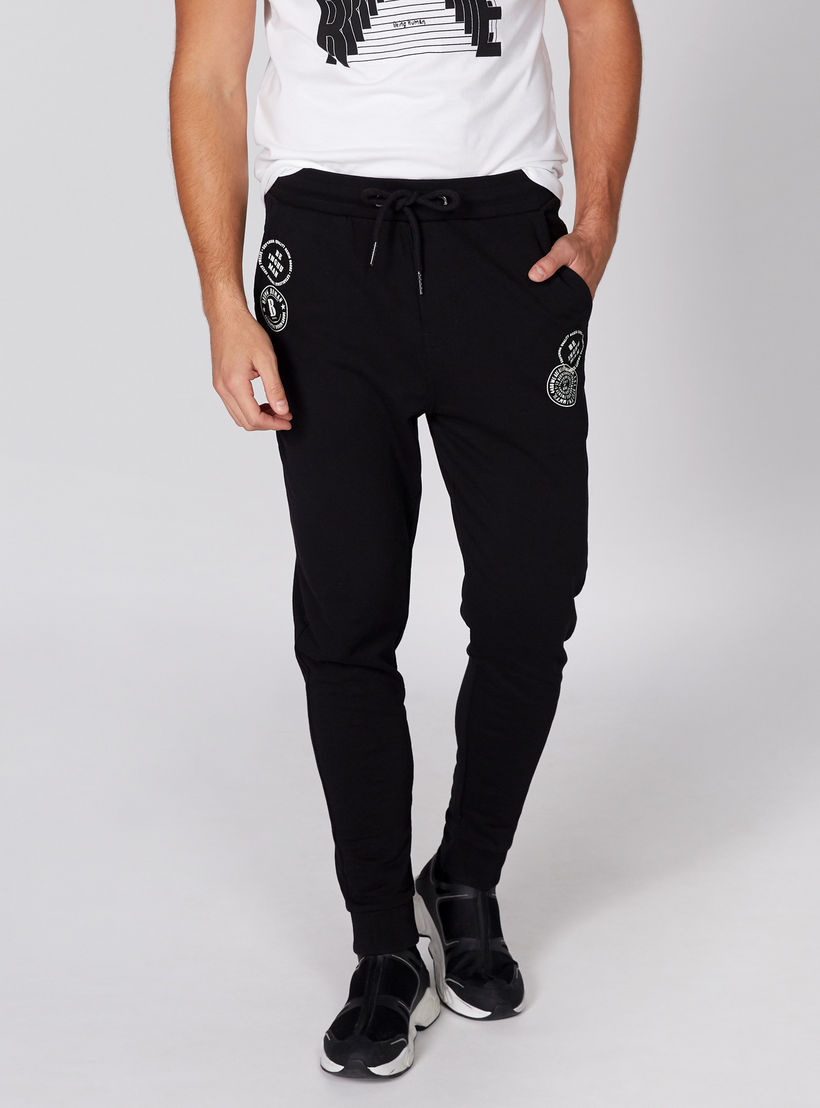 Being Human Printed Full Length Jog Pants with Elasticised Waistband-men-clothing-bottoms-trousersandchinos-trousers-image-1