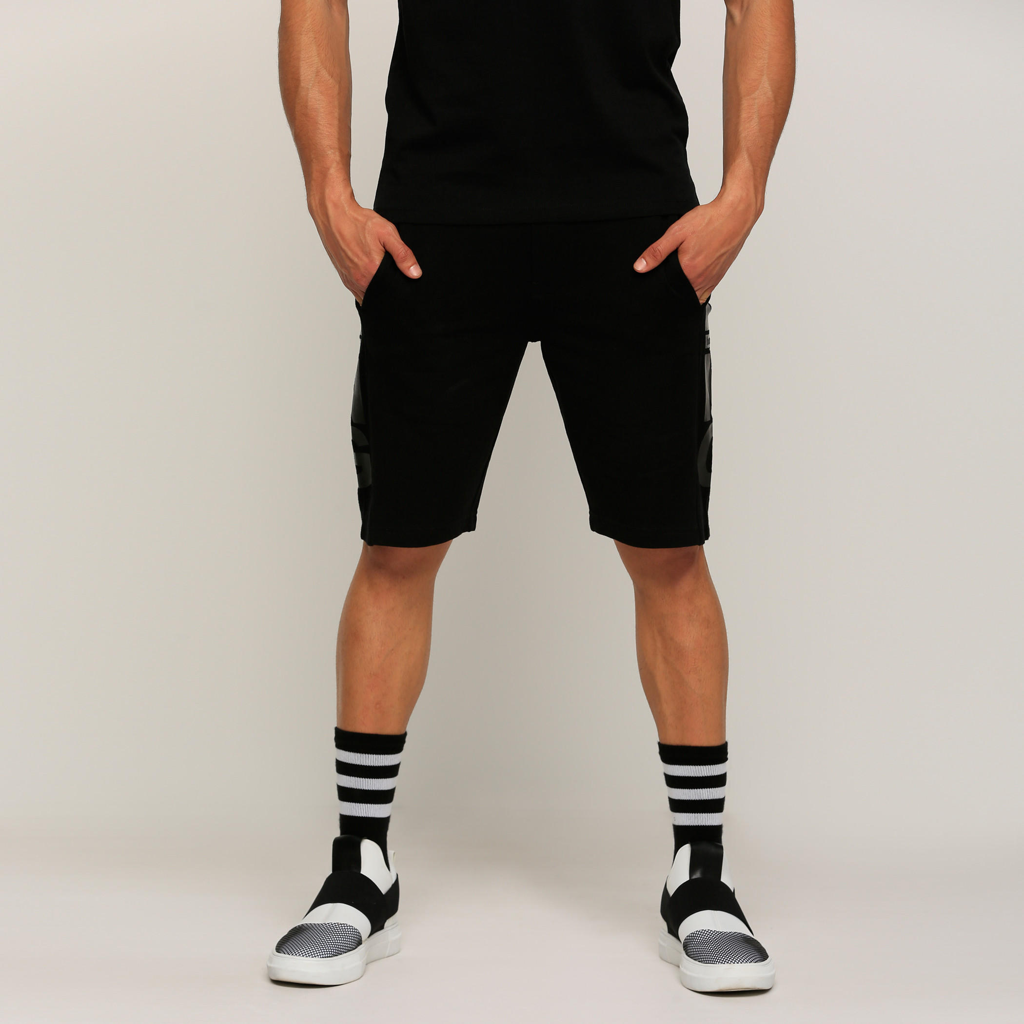 Being Human Printed Shorts with Pocket Detailing-men-clothing-bottoms-shorts-image-1