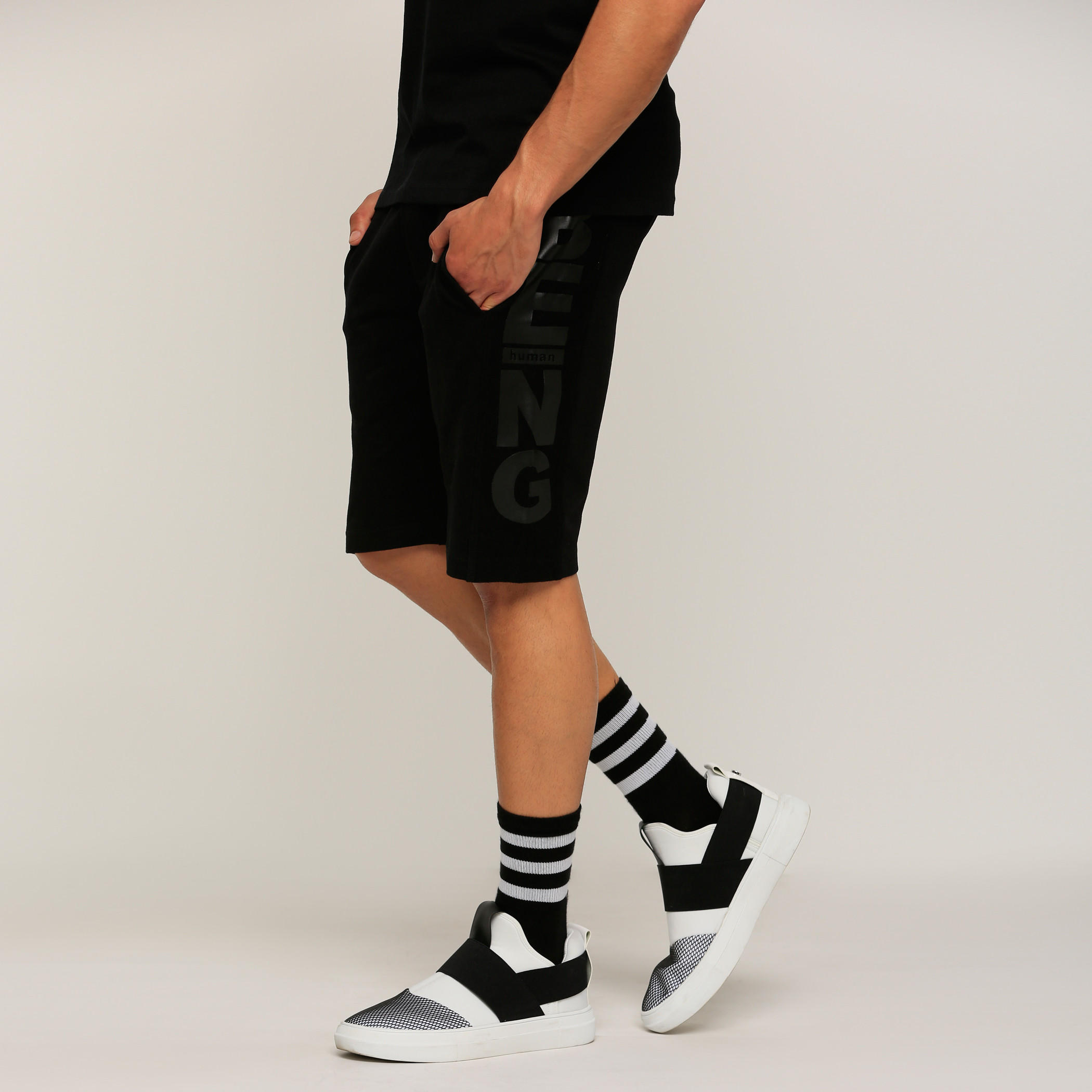 Being Human Printed Shorts with Pocket Detailing-men-clothing-bottoms-shorts-image-3