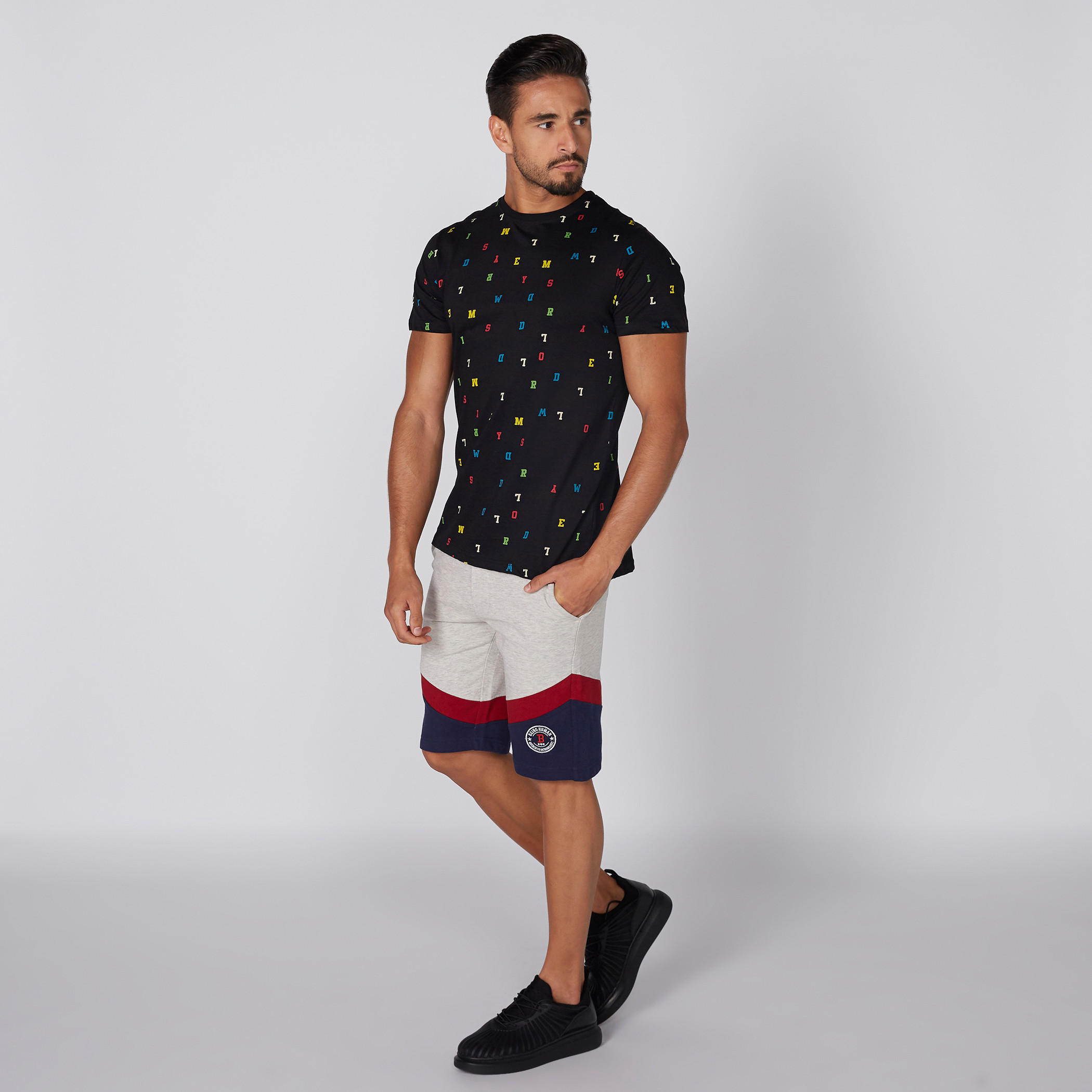 Being Human Panel Shorts with Drawstrings-men-clothing-bottoms-shorts-image-2