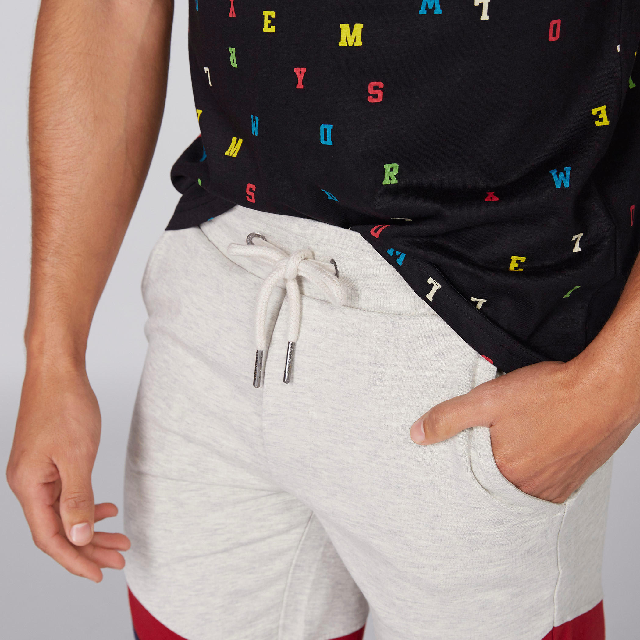 Being Human Panel Shorts with Drawstrings-men-clothing-bottoms-shorts-image-4