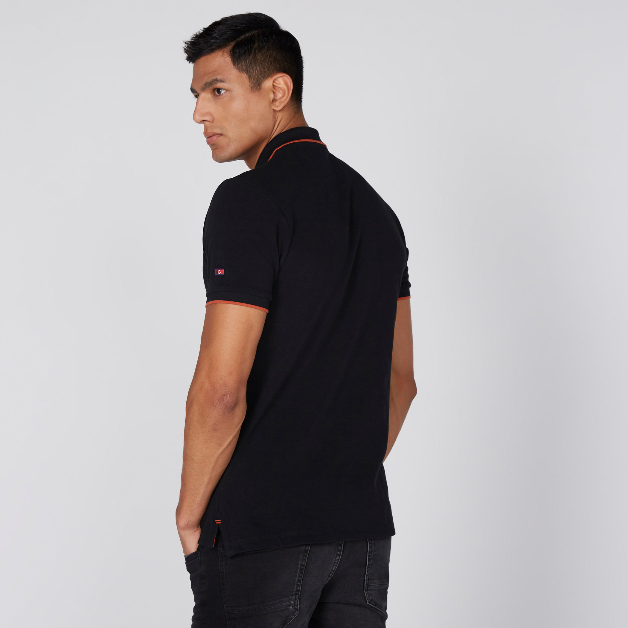 تيشيرت بياقة بولو وأكمام قصيرة بيينج هيومان-men-clothing-tshirtsandpolos-polos-image-4