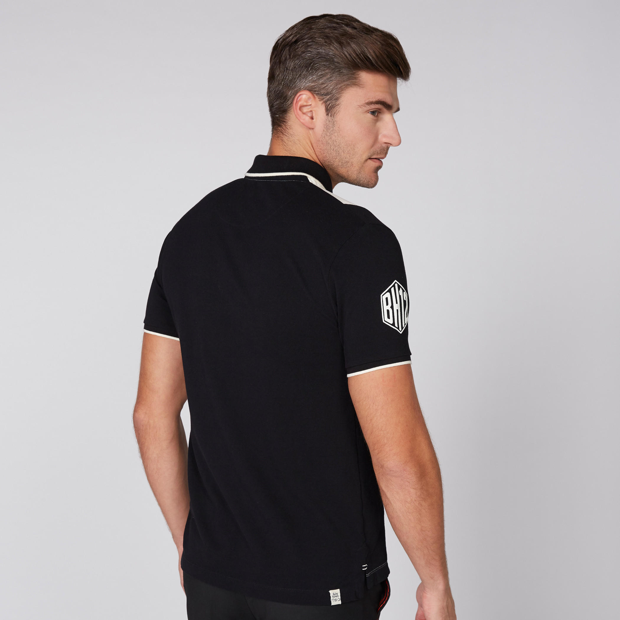 Being Human Printed T-Shirt with Polo Neck and Short Sleeves-men-clothing-tshirtsandpolos-polos-image-4