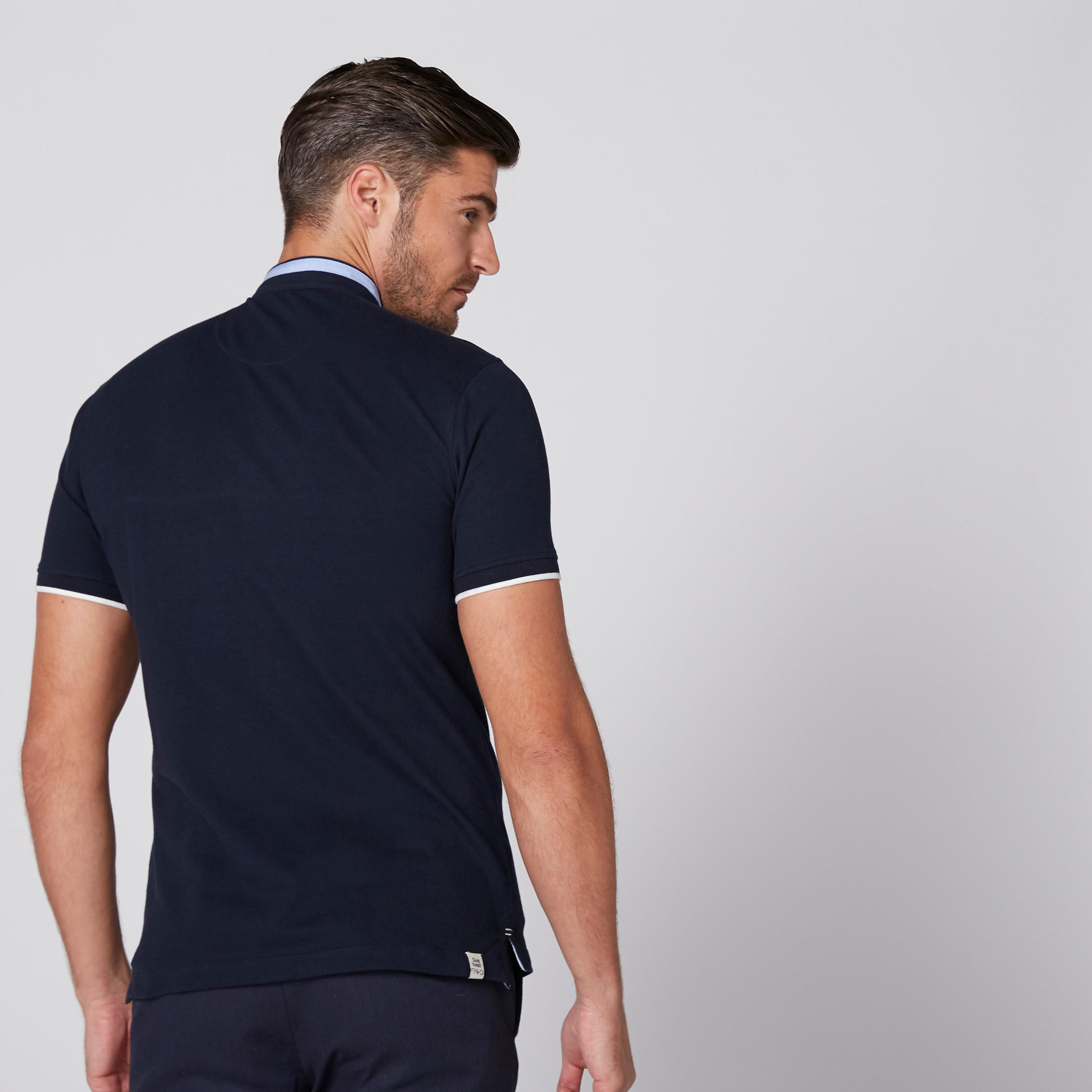 تيشيرت بياقة هينلي وأكمام قصيرة من بيينج هيومان-men-clothing-tshirtsandpolos-tshirts-image-3