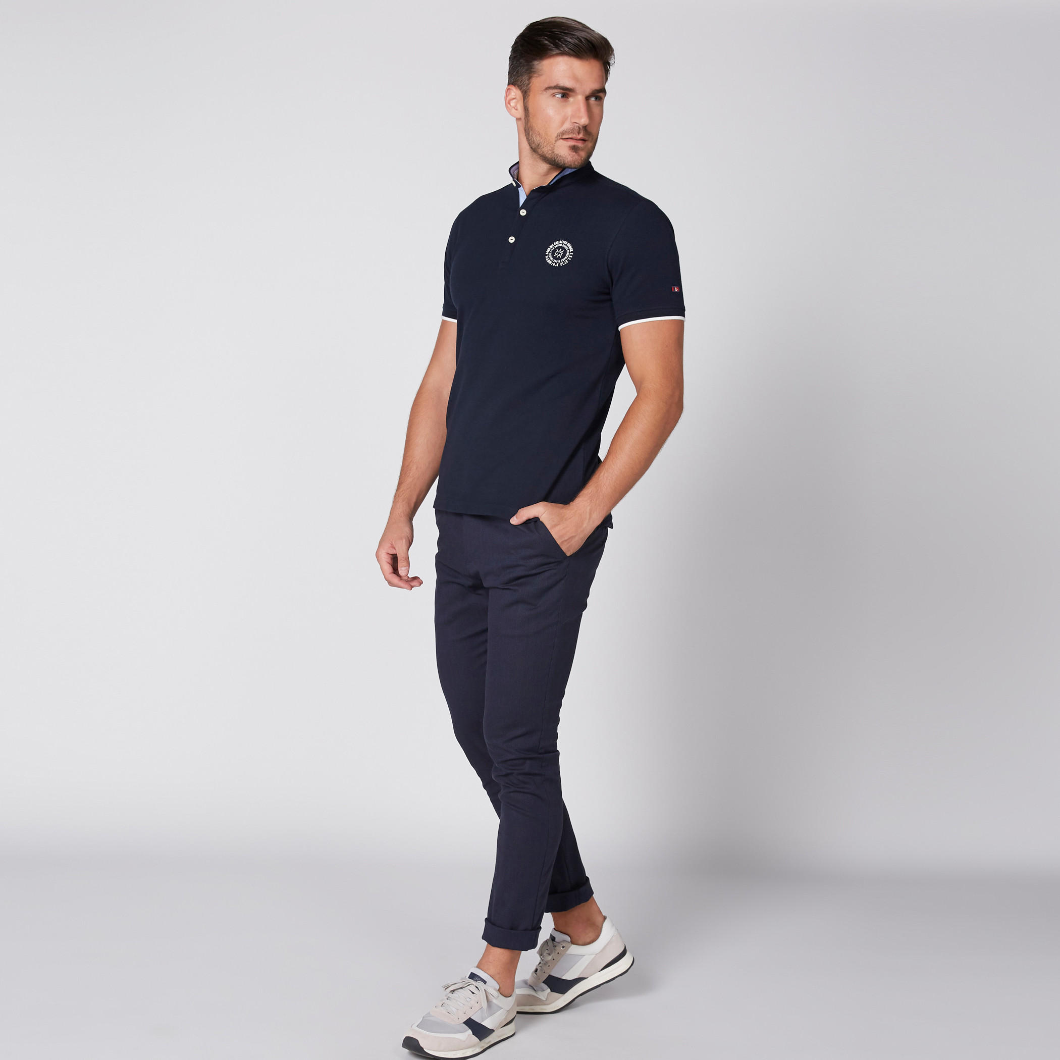 Being Human T-Shirt with Henley Neck and Short Sleeves-men-clothing-tshirtsandpolos-tshirts-image-4