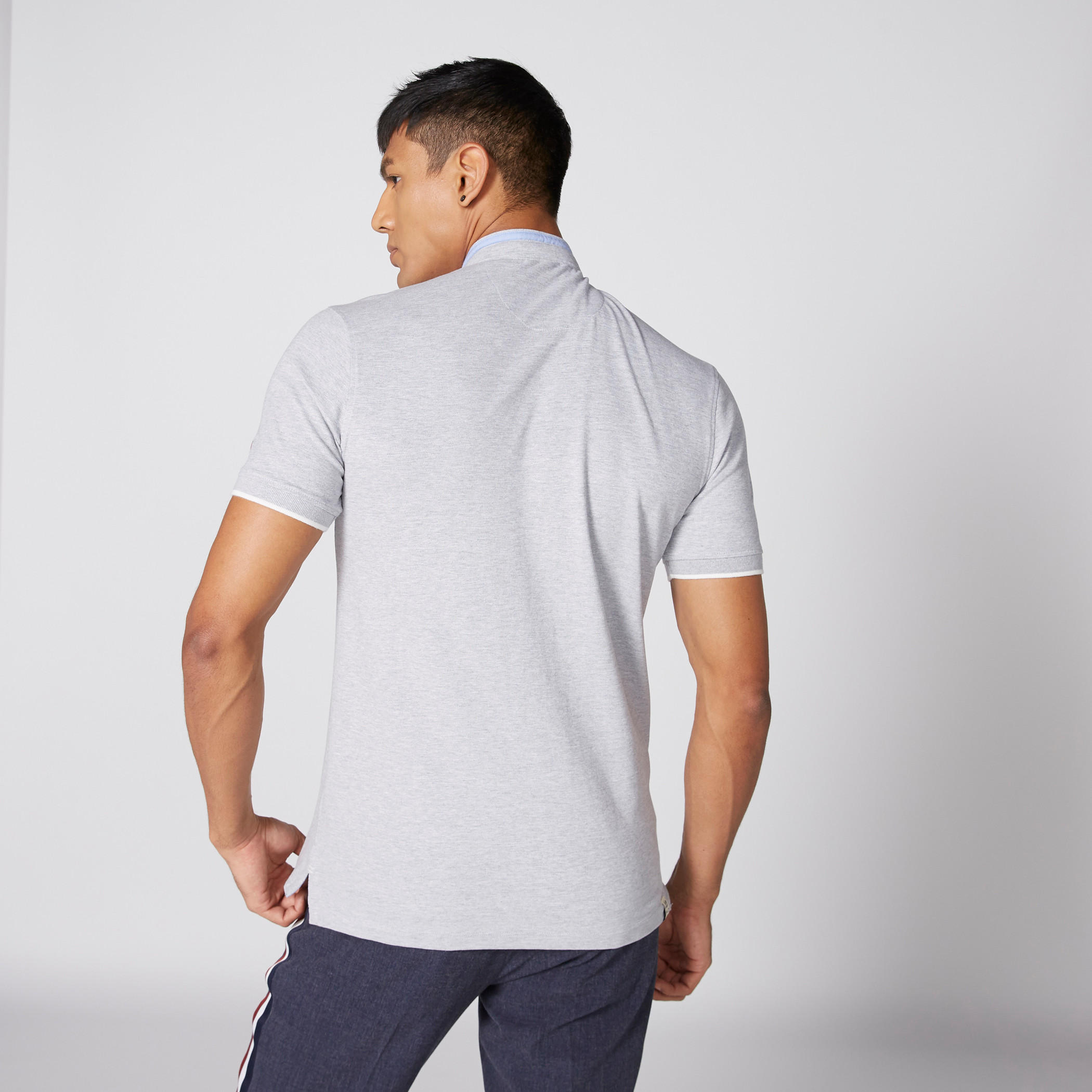تيشيرت بياقة هينلي وأكمام قصيرة من بيينج هيومان-men-clothing-tshirtsandpolos-tshirts-image-2
