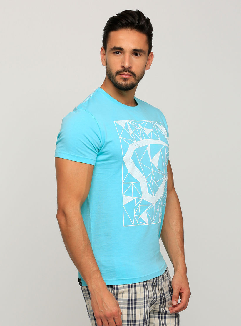 Being Human Printed Round Neck T-Shirt with Short Sleeves-men-clothing-tshirtsandpolos-tshirts-image-3