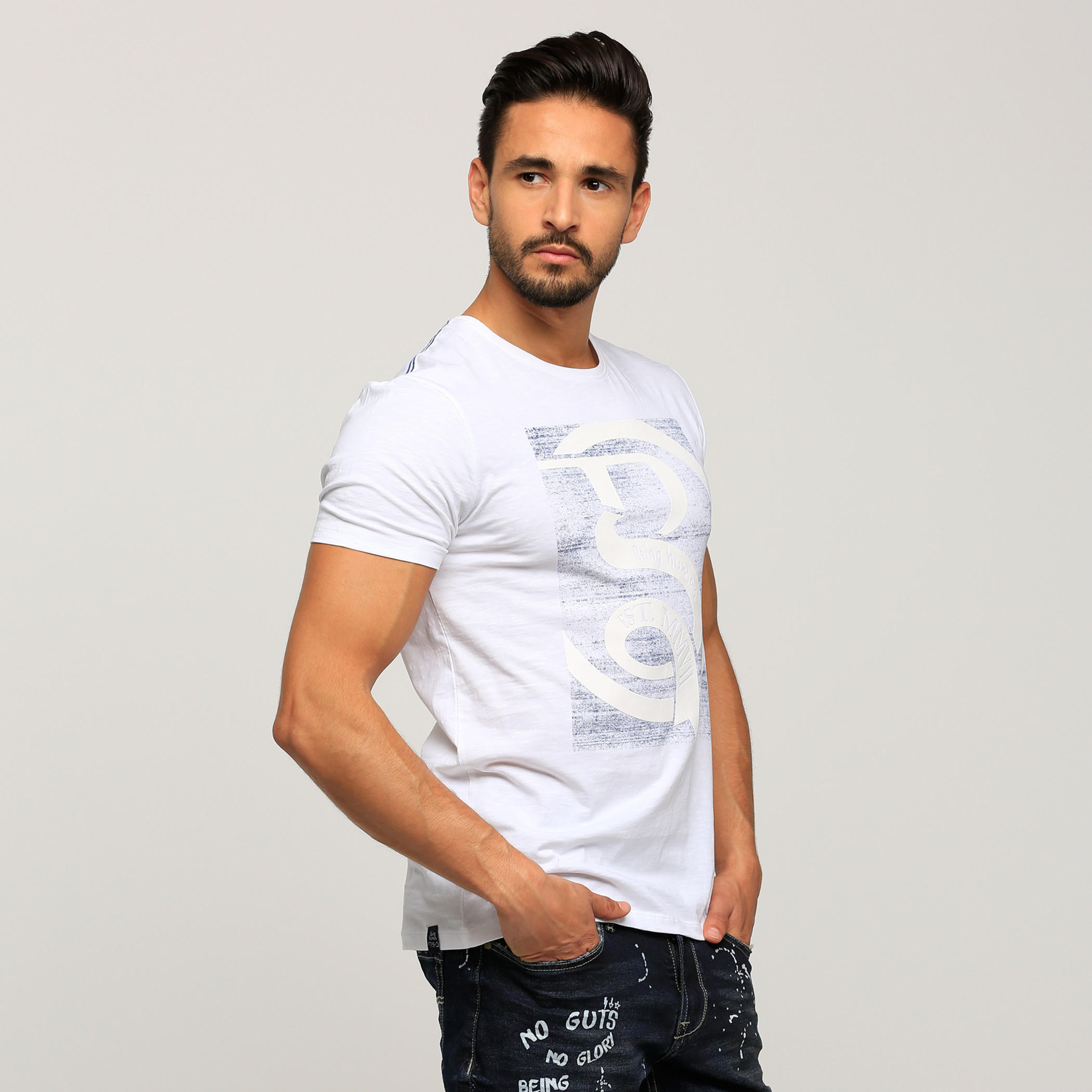 Being Human Printed Round Neck T-Shirt with Short Sleeves-men-clothing-tshirtsandpolos-tshirts-image-3
