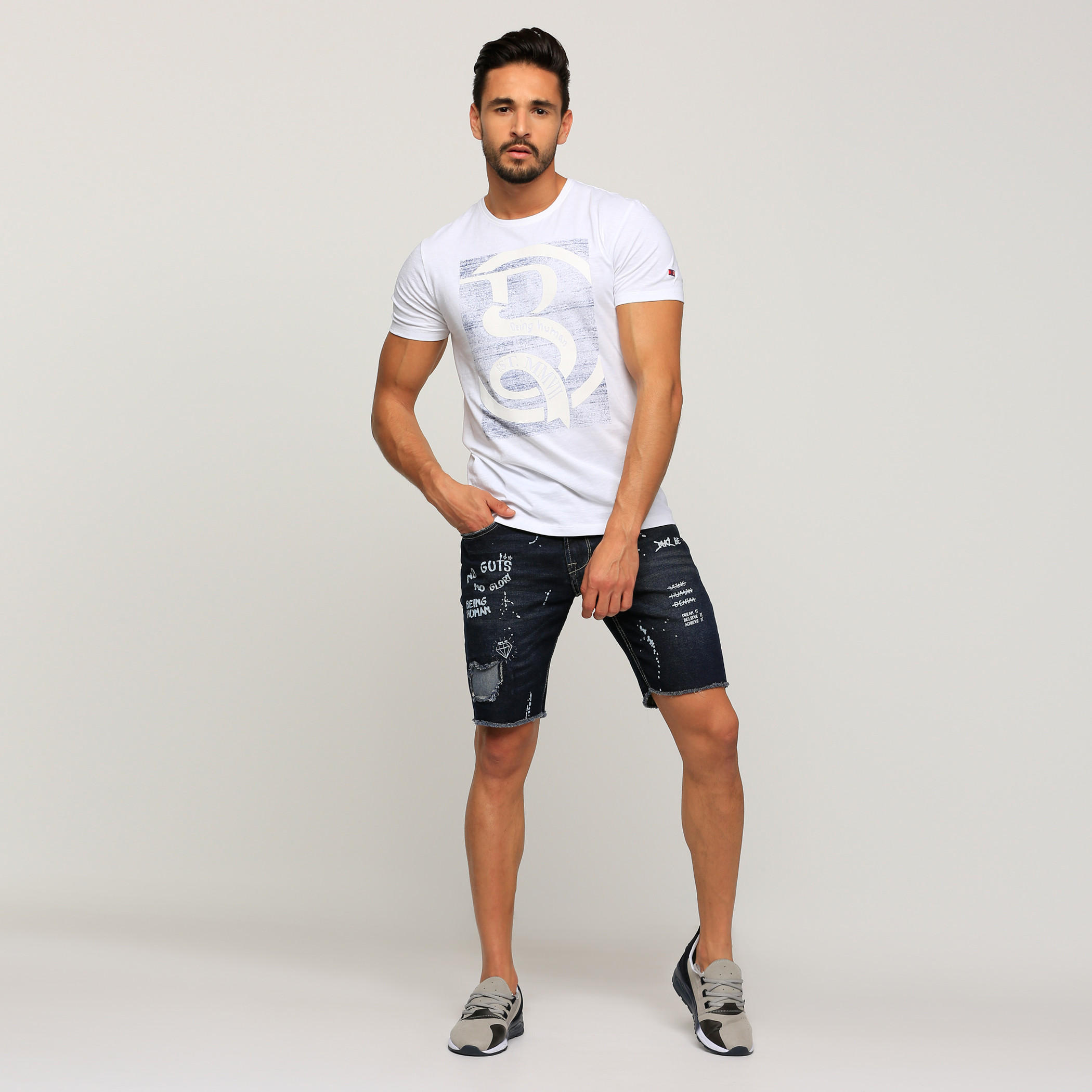 Being Human Printed Round Neck T-Shirt with Short Sleeves-men-clothing-tshirtsandpolos-tshirts-image-5
