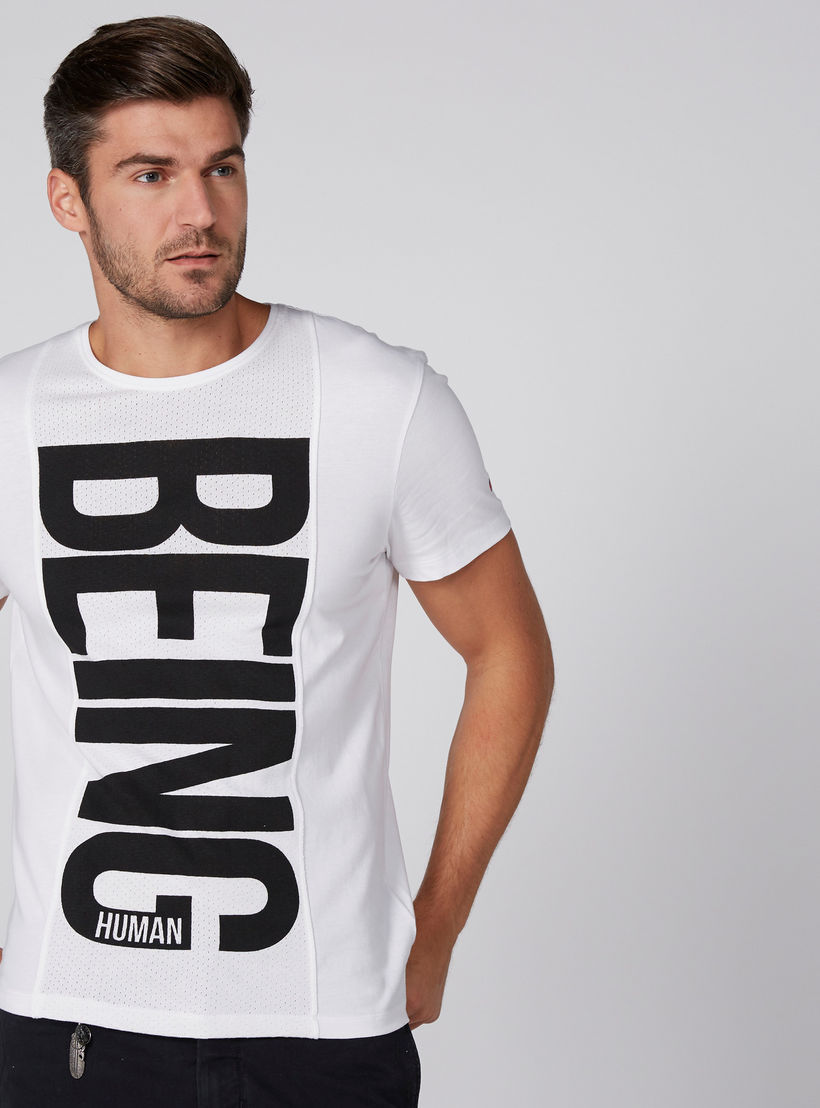Being Human Printed T-Shirt with Round Neck and Short Sleeves-men-clothing-tshirtsandpolos-tshirts-image-1