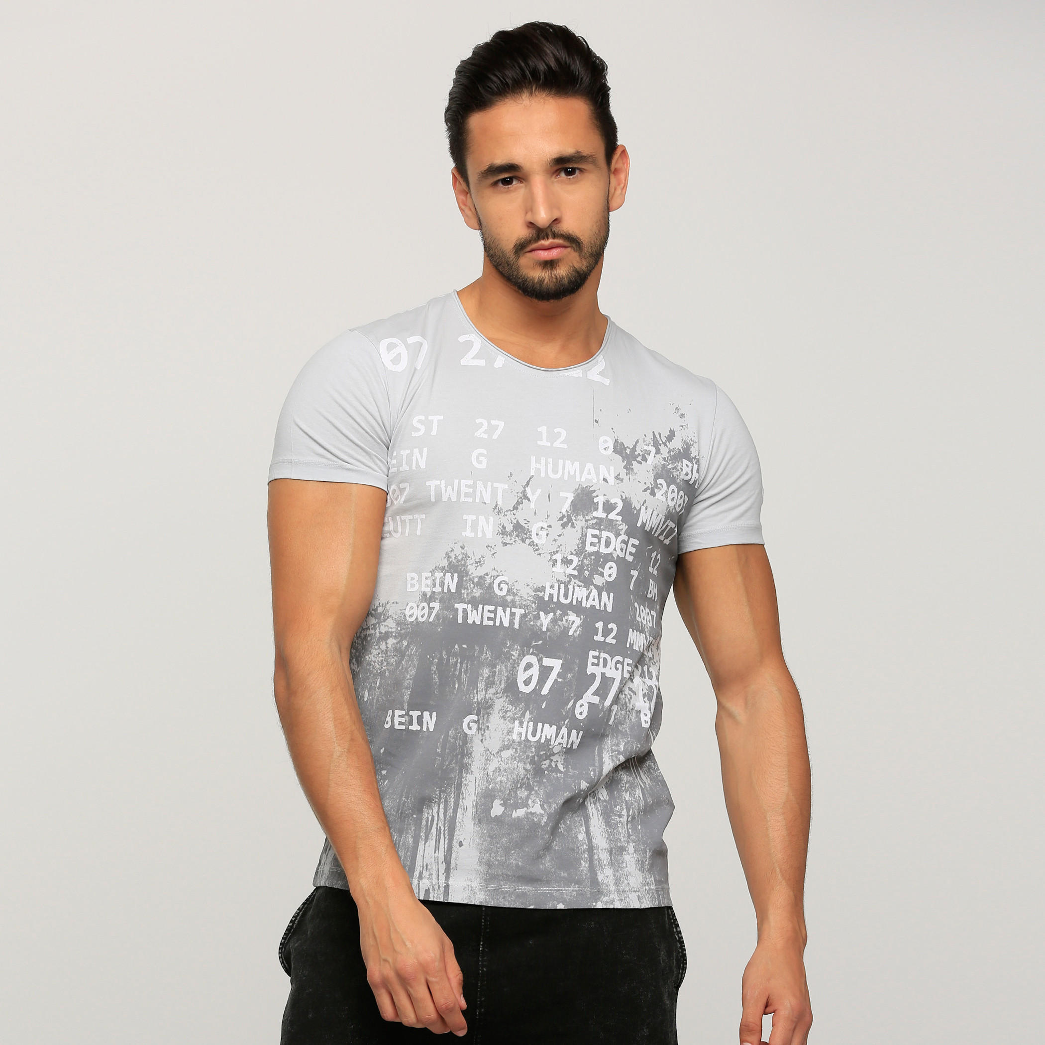 Being Human Printed Round Neck T-Shirt with Short Sleeves-men-clothing-tshirtsandpolos-tshirts-image-1