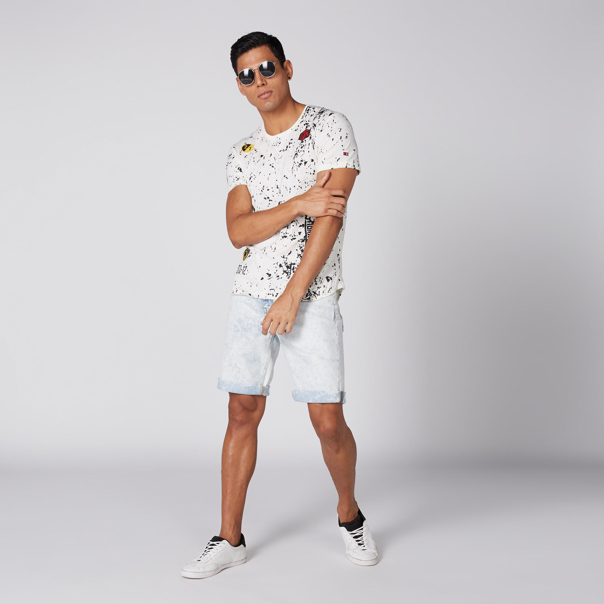 تيشيرت بأكمام قصيرة وطبعات بيينج هيومان-men-clothing-tshirtsandpolos-tshirts-image-2