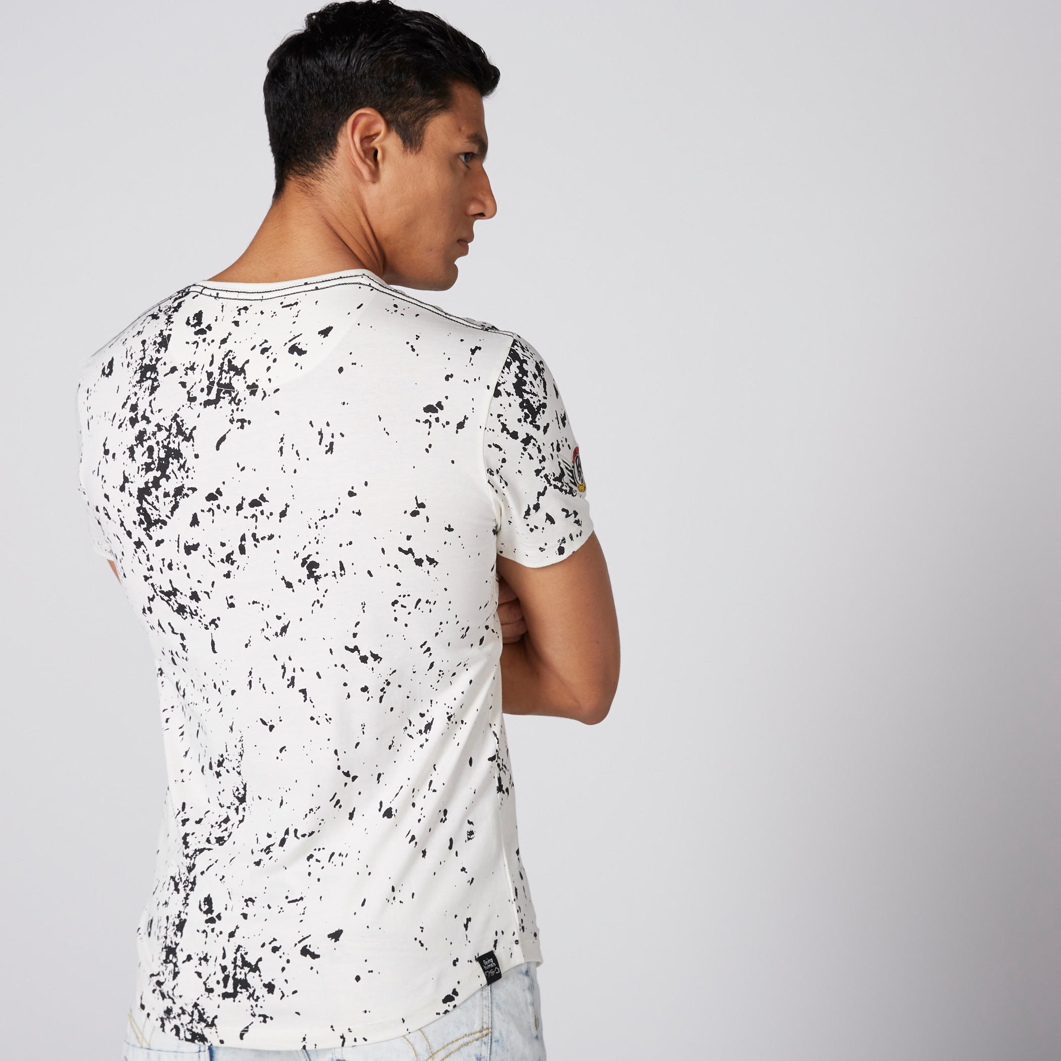 تيشيرت بأكمام قصيرة وطبعات بيينج هيومان-men-clothing-tshirtsandpolos-tshirts-image-3