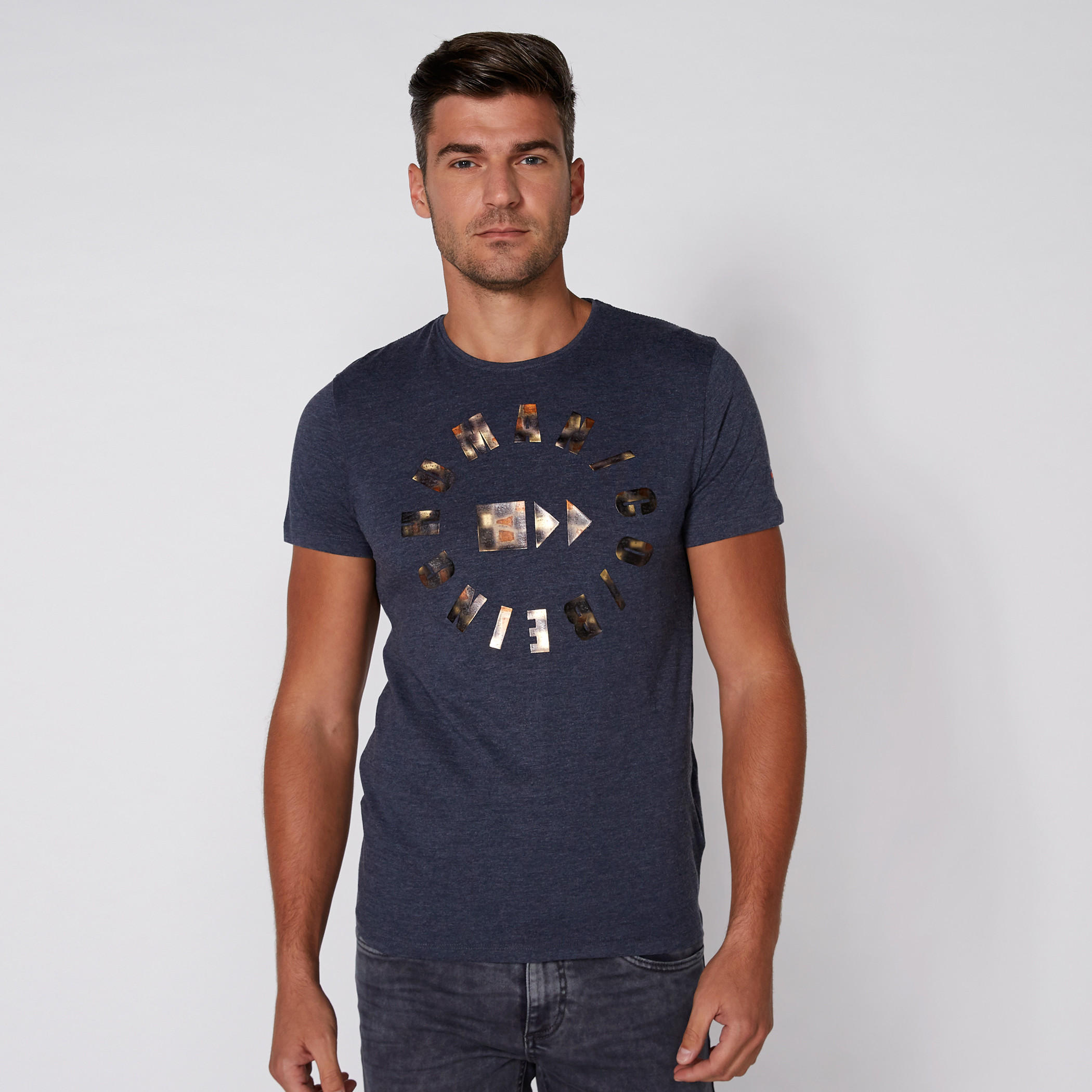 Being Human Printed T-Shirt with Round Neck and Short Sleeves-men-clothing-tshirtsandpolos-tshirts-image-1