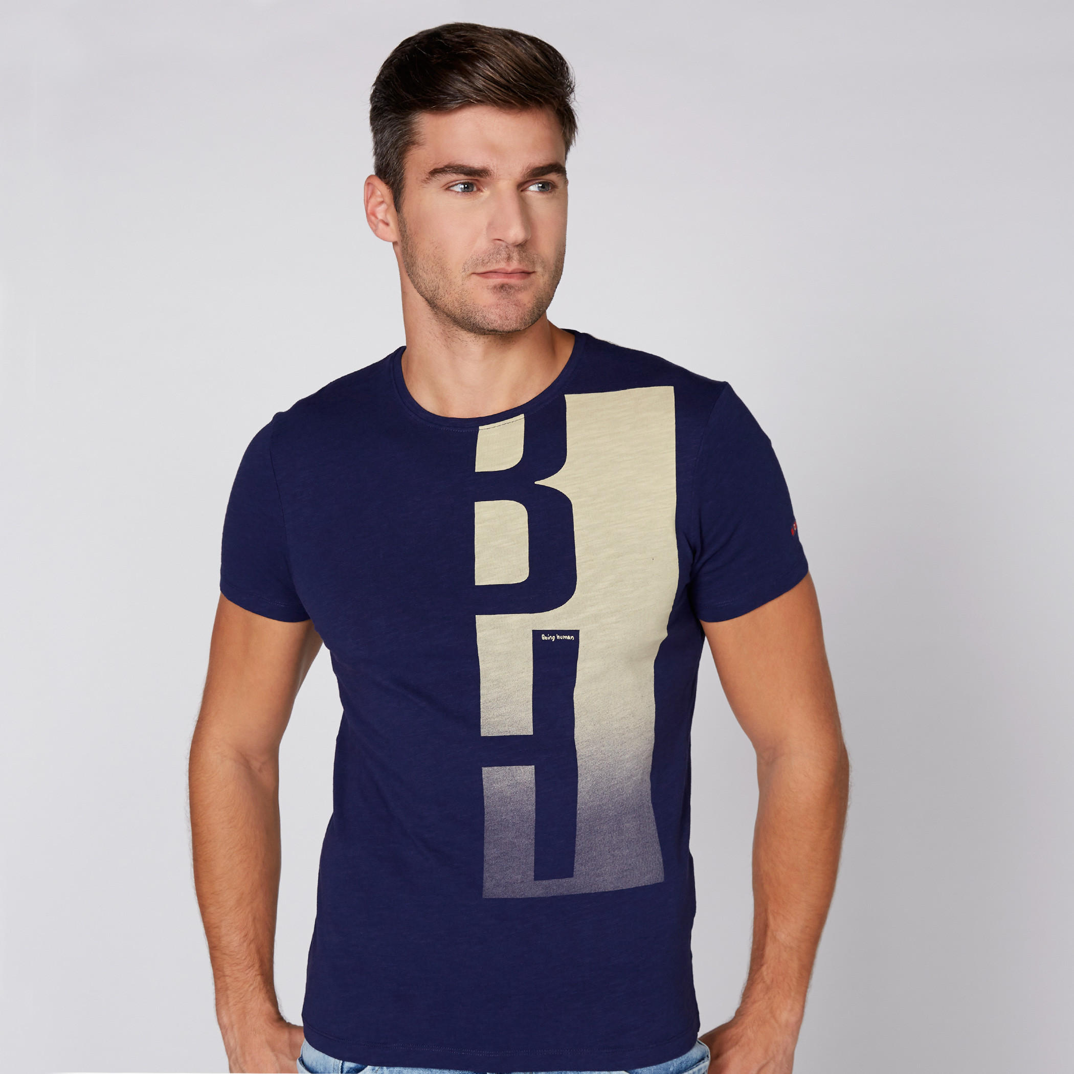 Being Human Printed T-Shirt with Round Neck and Short Sleeves-men-clothing-tshirtsandpolos-tshirts-image-1