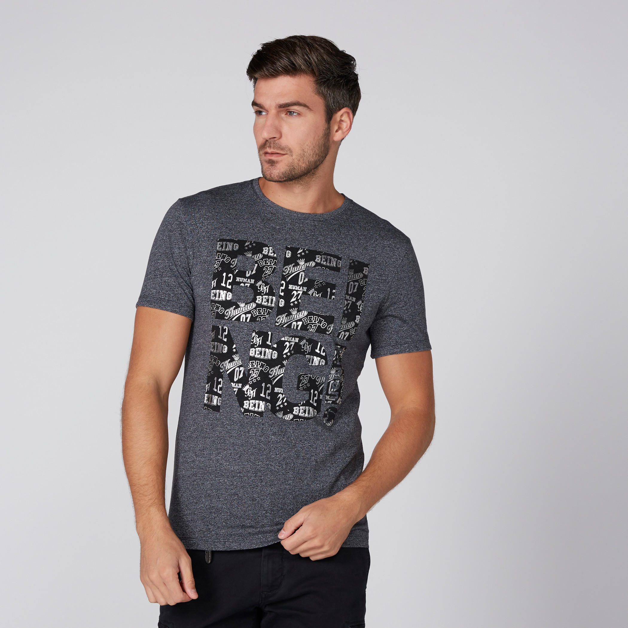Being Human Printed T-Shirt with Round Neck and Short Sleeves-men-clothing-tshirtsandpolos-tshirts-image-1