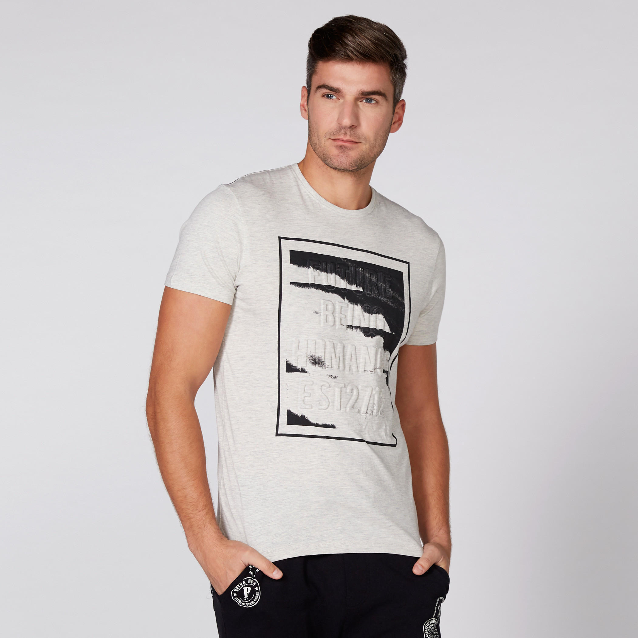 Being Human Printed T-Shirt with Round Neck and Short Sleeves-men-clothing-tshirtsandpolos-tshirts-image-1