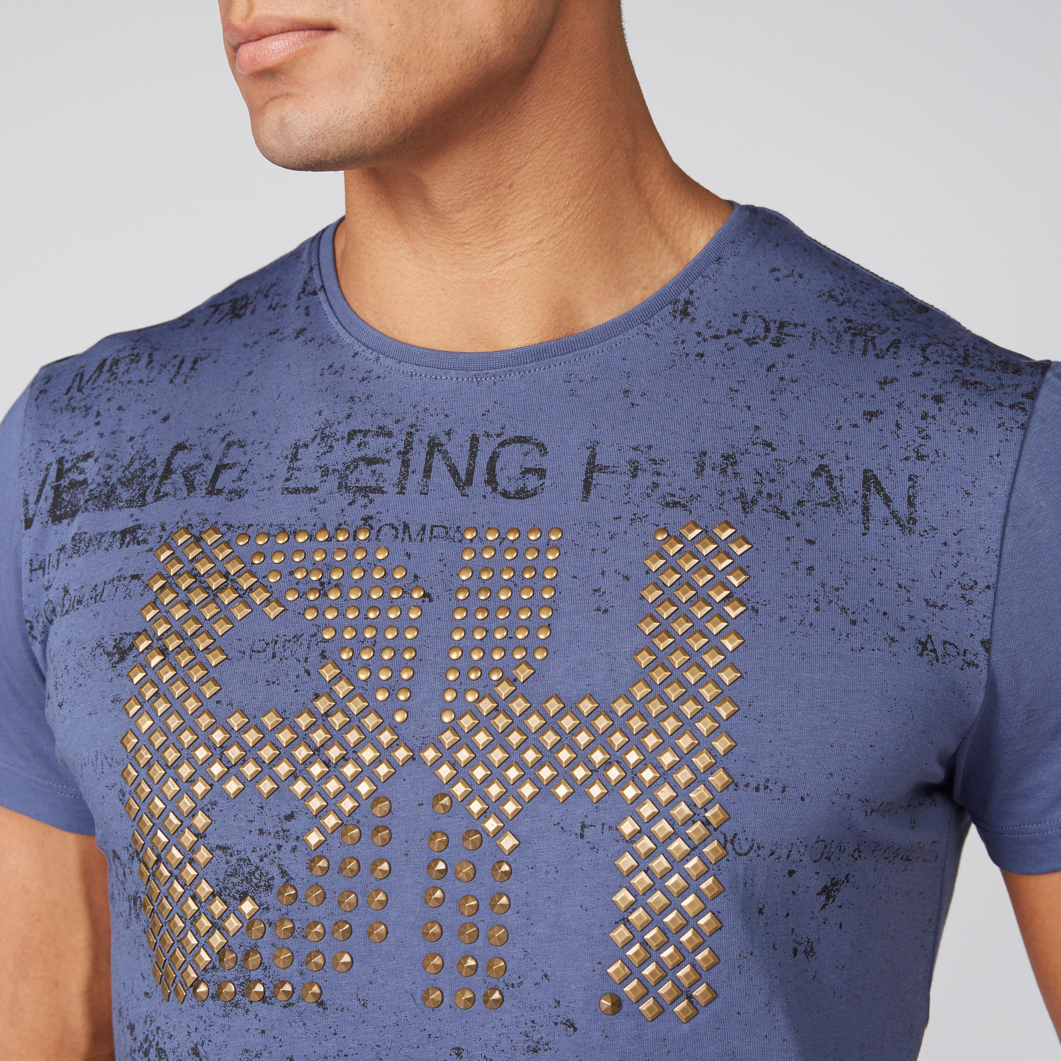 تيشيرت بأكمام قصيرة وطبعات بيينج هيومان-men-clothing-tshirtsandpolos-tshirts-image-2