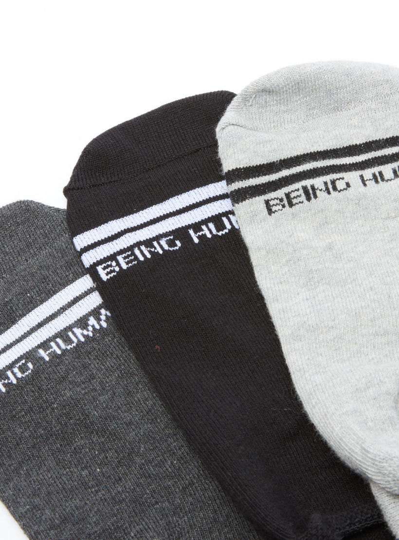 جوارب بطول الكاحل من بيينج هيومان - طقم من 3 أزواج-men-socks-image-3