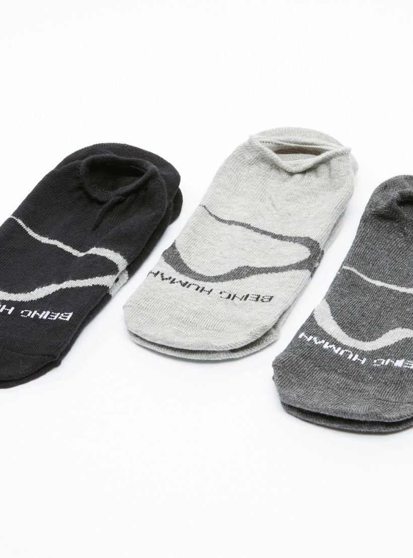 جوارب غير مرئية بطبعات بيينج هيومان - طقم من 3 أزواج-men-socks-image-3