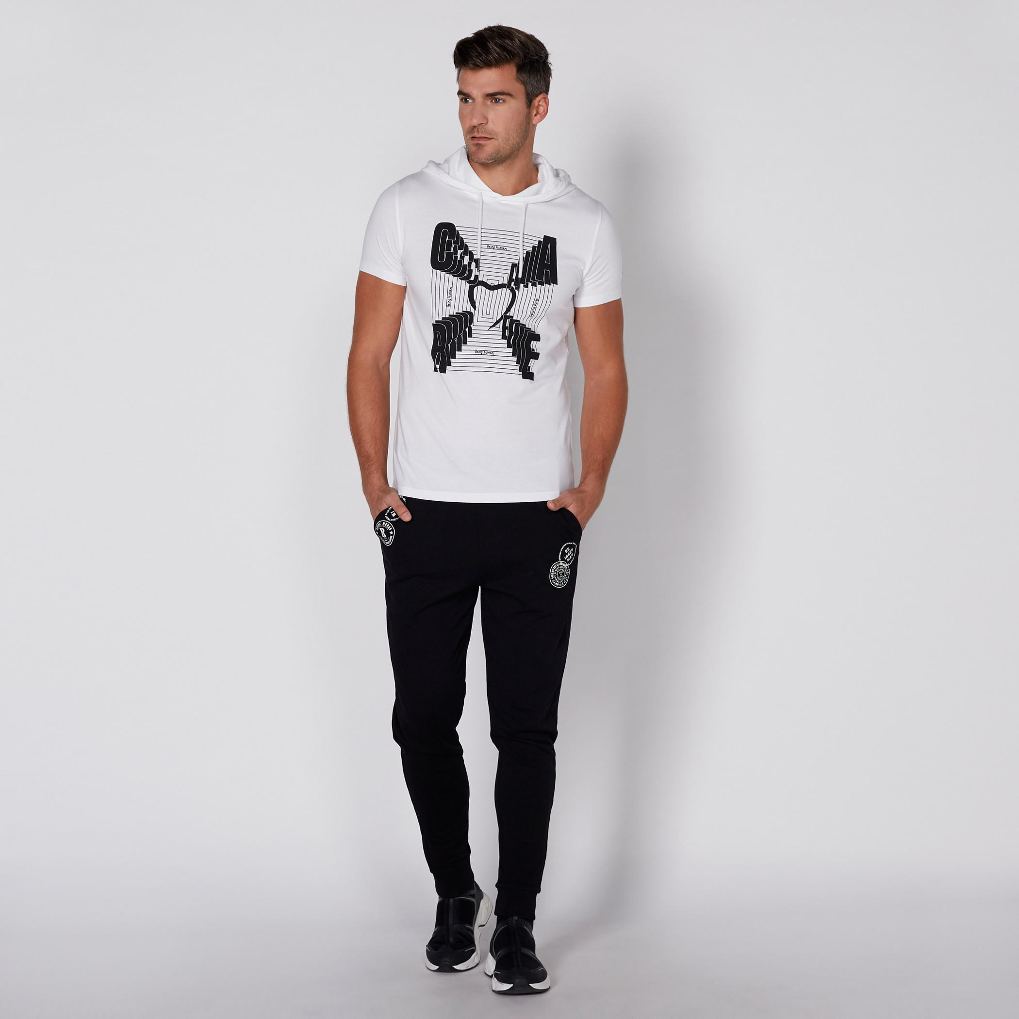 Being Human Printed T-Shirt with Short Sleeves and Hood-men-clothing-tshirtsandpolos-tshirts-image-2