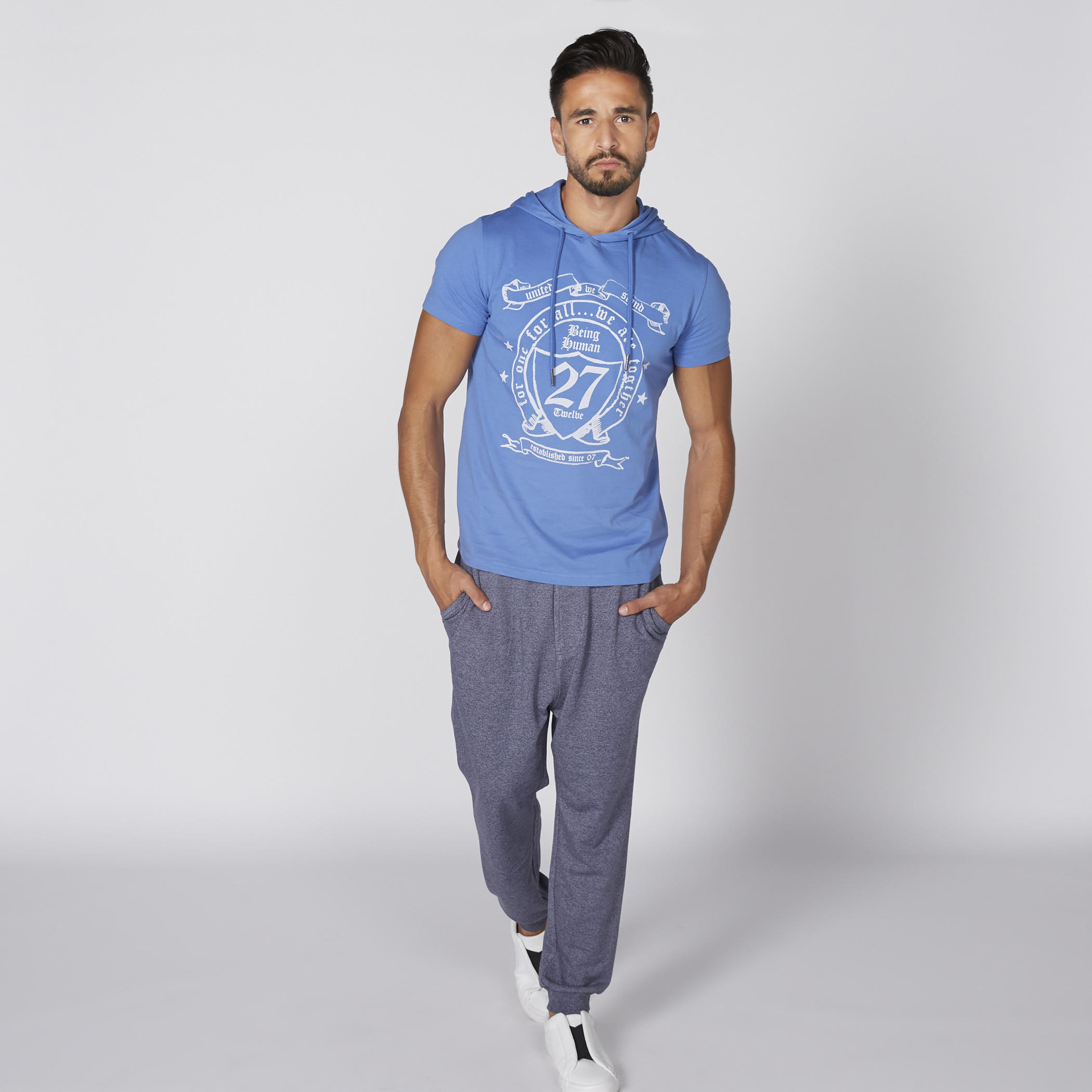 تيشيرت بأكمام قصيرة وقبعة وطبعات بيينج هيومان-men-clothing-tshirtsandpolos-tshirts-image-2