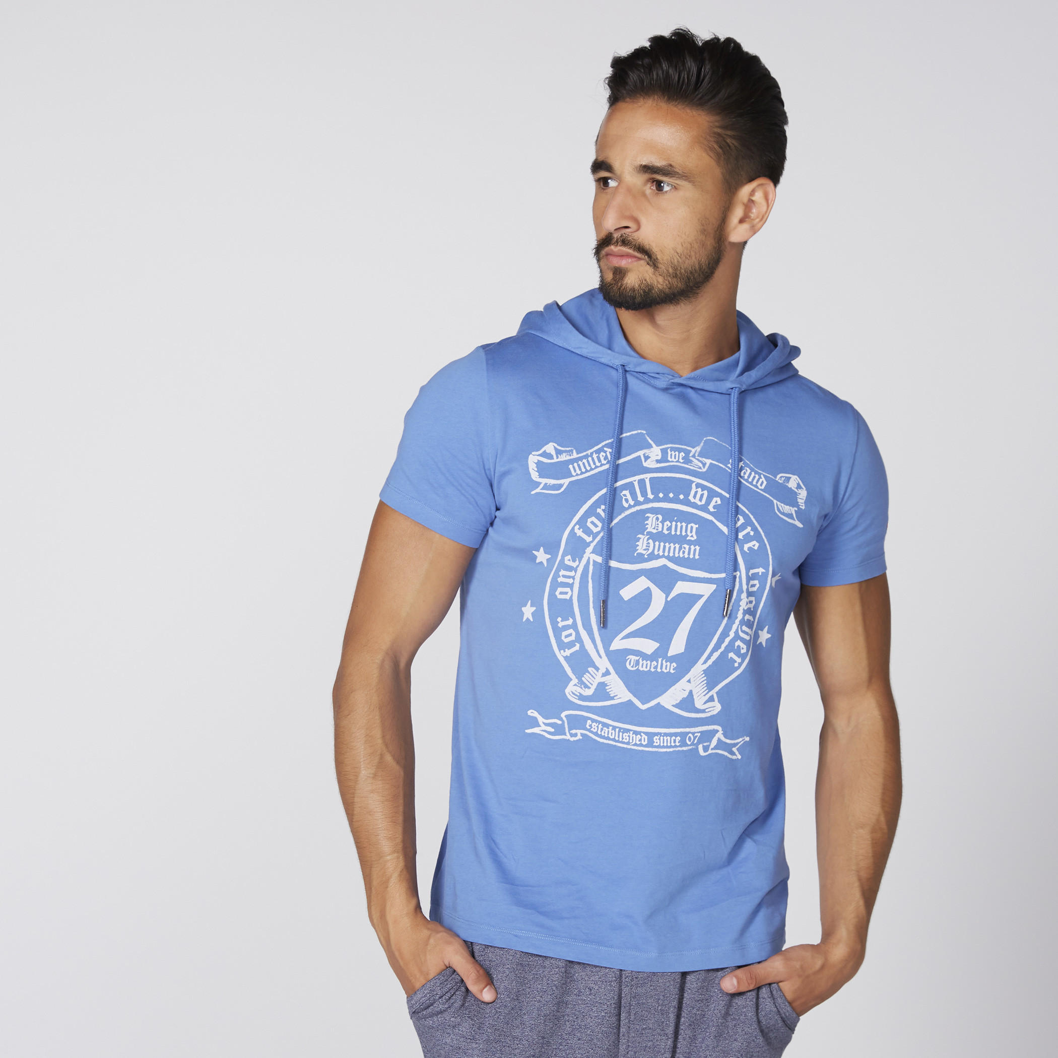 تيشيرت بأكمام قصيرة وقبعة وطبعات بيينج هيومان-men-clothing-tshirtsandpolos-tshirts-image-3