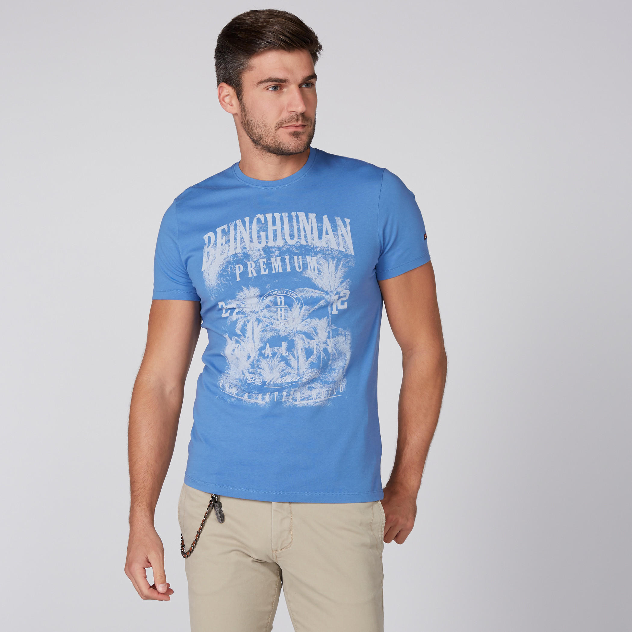 تيشيرت بأكمام قصيرة وطبعات بيينج هيومان-men-clothing-tshirtsandpolos-tshirts-image-2
