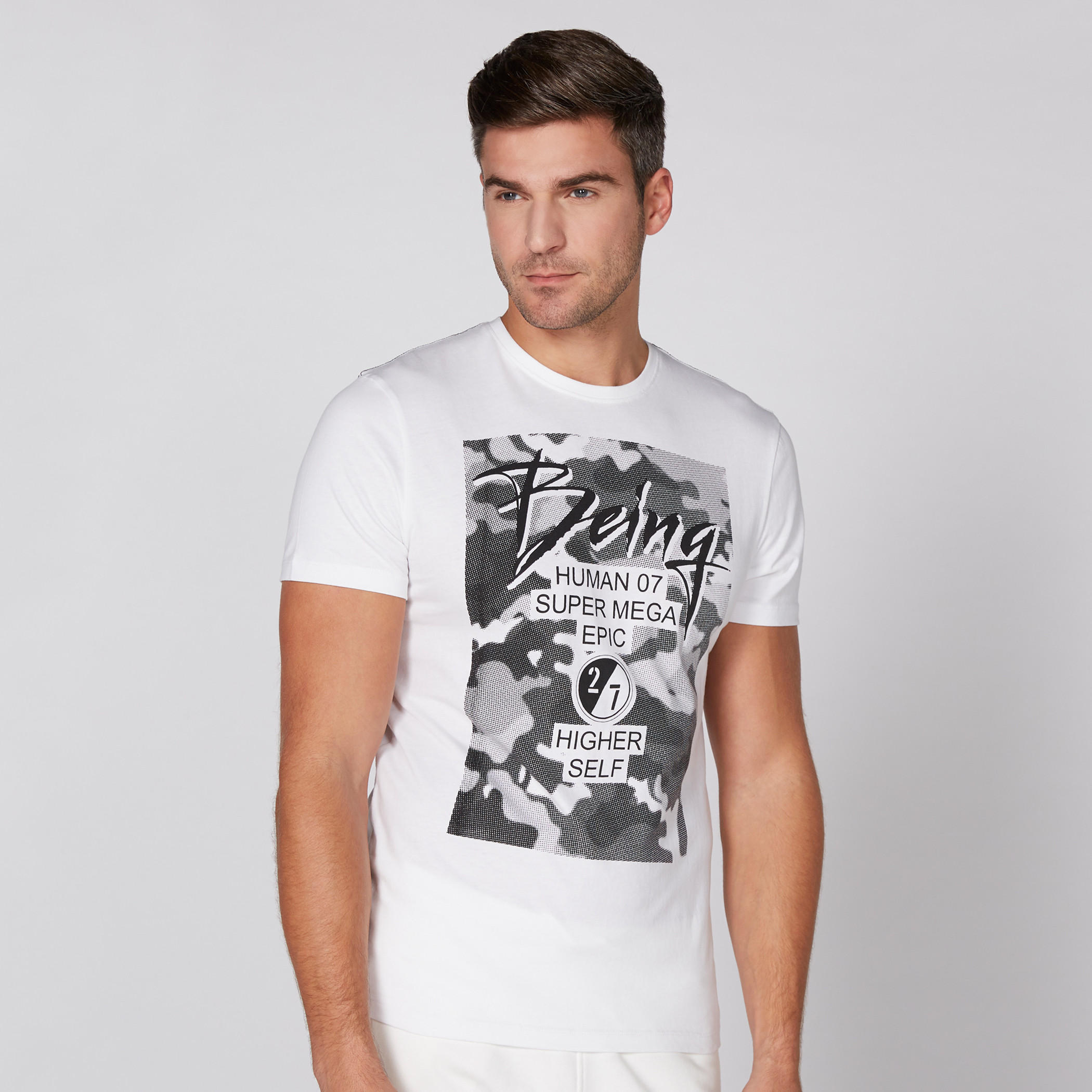 Being Human Printed T-Shirt with Round Neck and Short Sleeves-men-clothing-tshirtsandpolos-tshirts-image-1