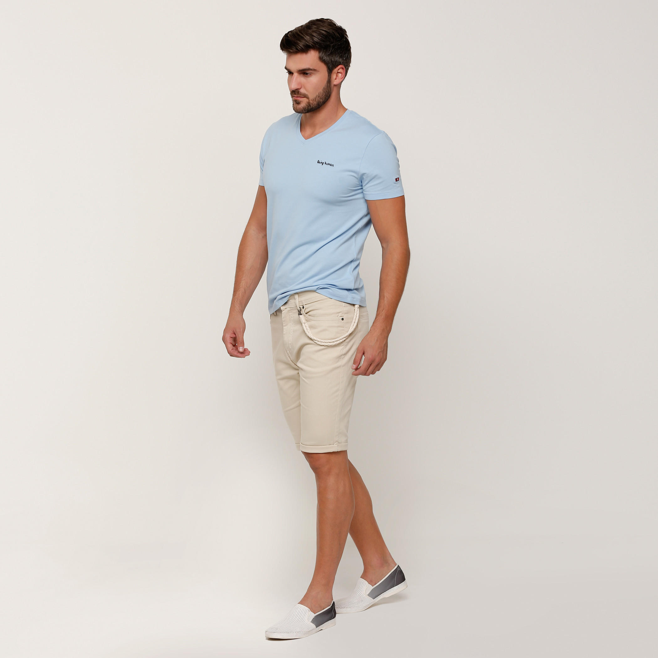 Being Human Printed T-Shirt with V-Neck and Short Sleeves-men-clothing-tshirtsandpolos-tshirts-image-5