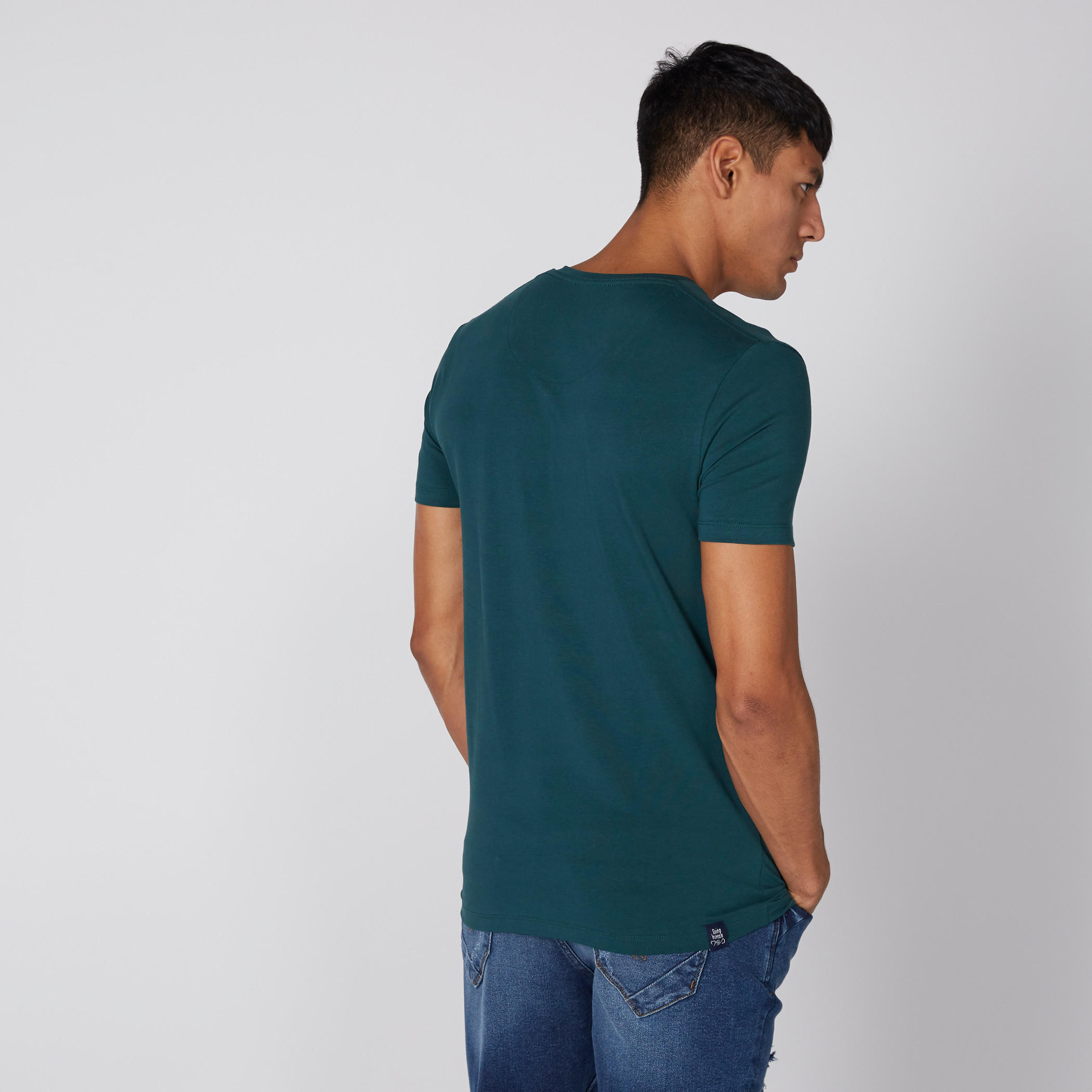 Being Human Printed T-Shirt with V-Neck and Short Sleeves-men-clothing-tshirtsandpolos-tshirts-image-2