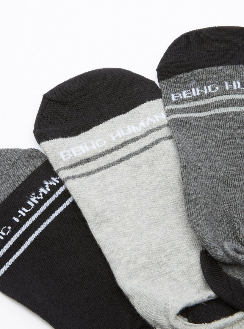 جوارب غير مرئية بطبعات بيينج هيومان - طقم من 3 أزواج-men-socks-image-2
