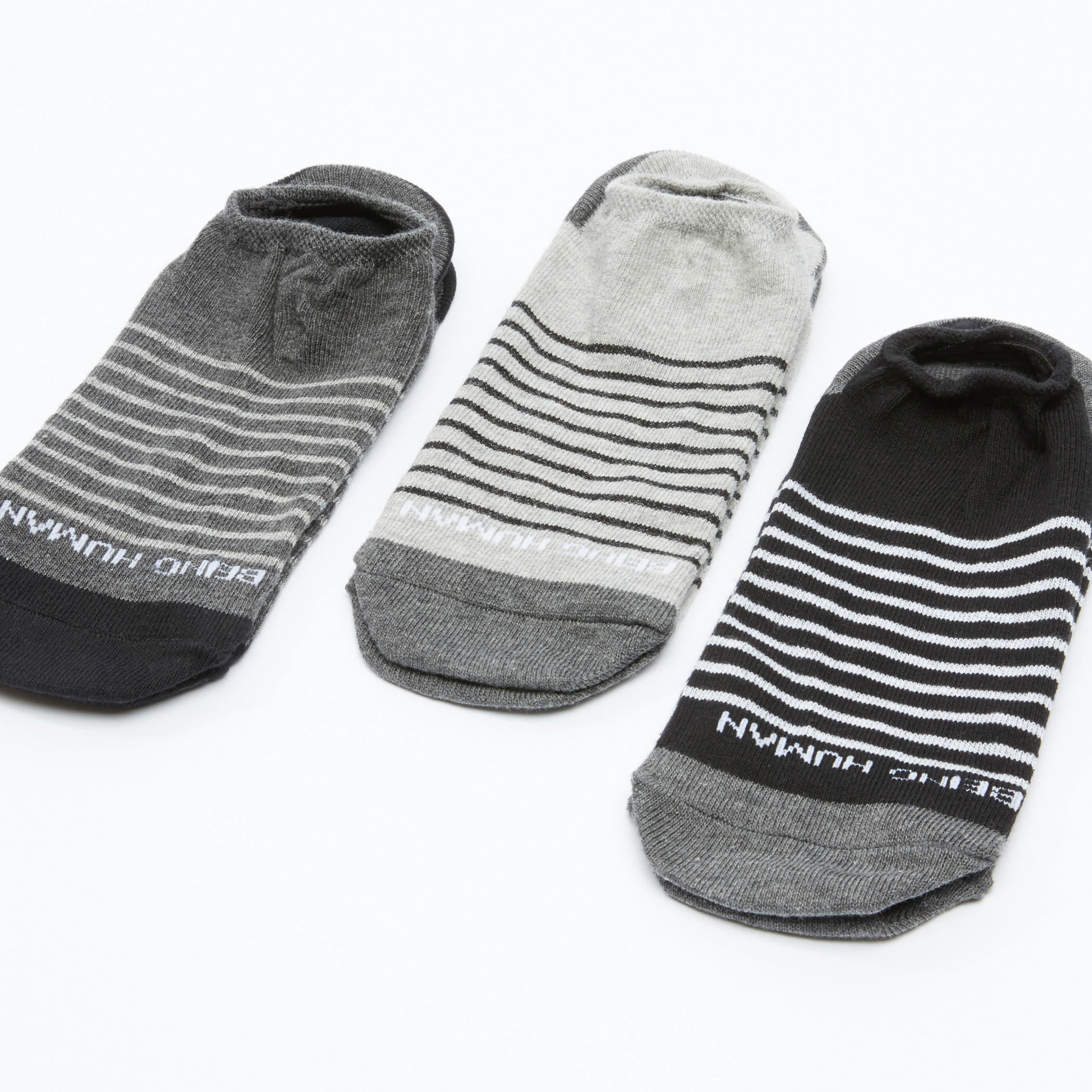 جوارب بطول الكاحل وطبعات بيينج هيومان - طقم من 3 أزواج-men-socks-image-3