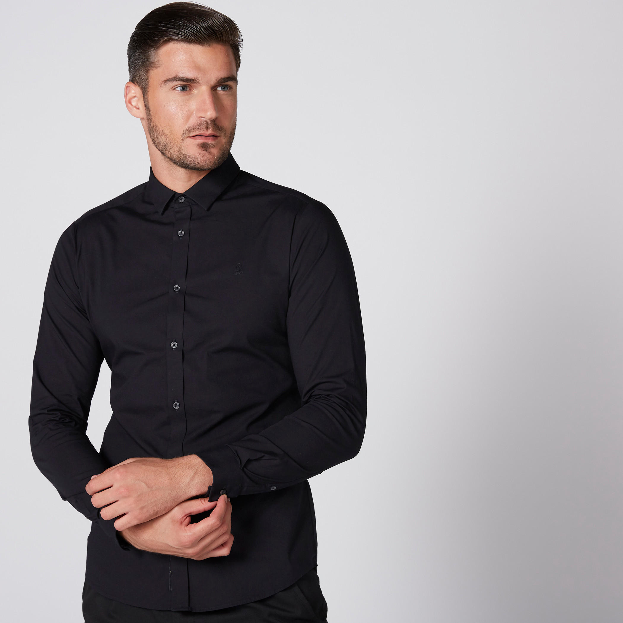 Being Human Long Sleeves Shirt with Complete Placket-men-clothing-shirts-image-1