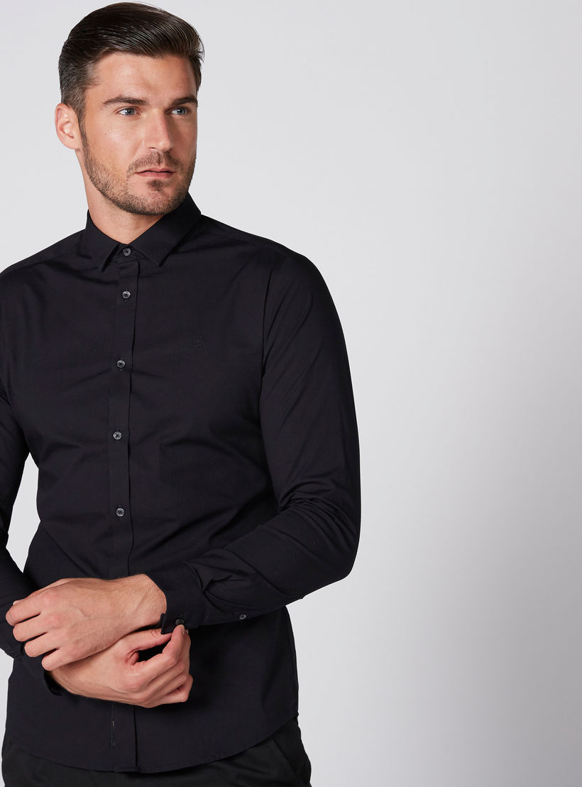 Being Human Long Sleeves Shirt with Complete Placket-men-clothing-shirts-image-1