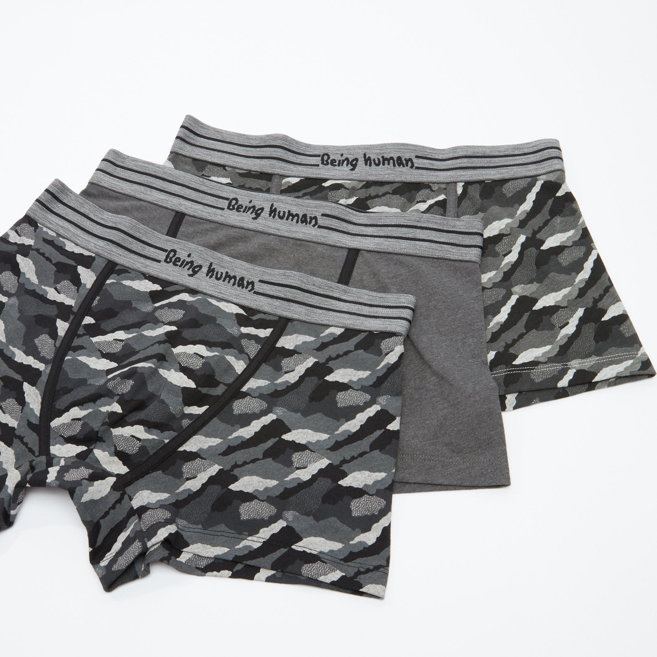 سراويل بوكسر بخصر مطّاطي من بيينج هيومان - طقم من 3 قطع-men-clothing-innerwear-underwear-image-1