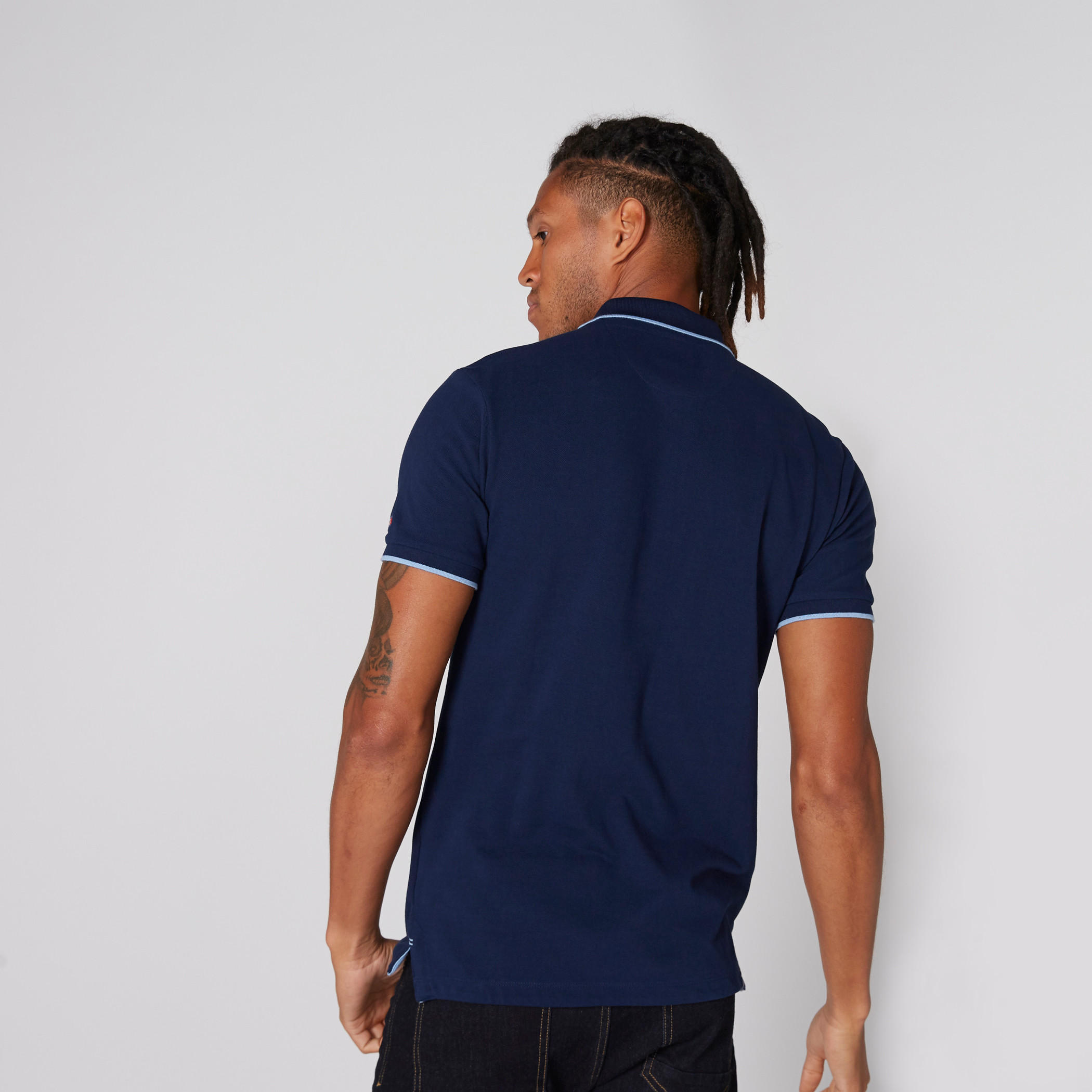Being Human Polo Neck T-Shirt with Short Sleeves-men-clothing-tshirtsandpolos-polos-image-2