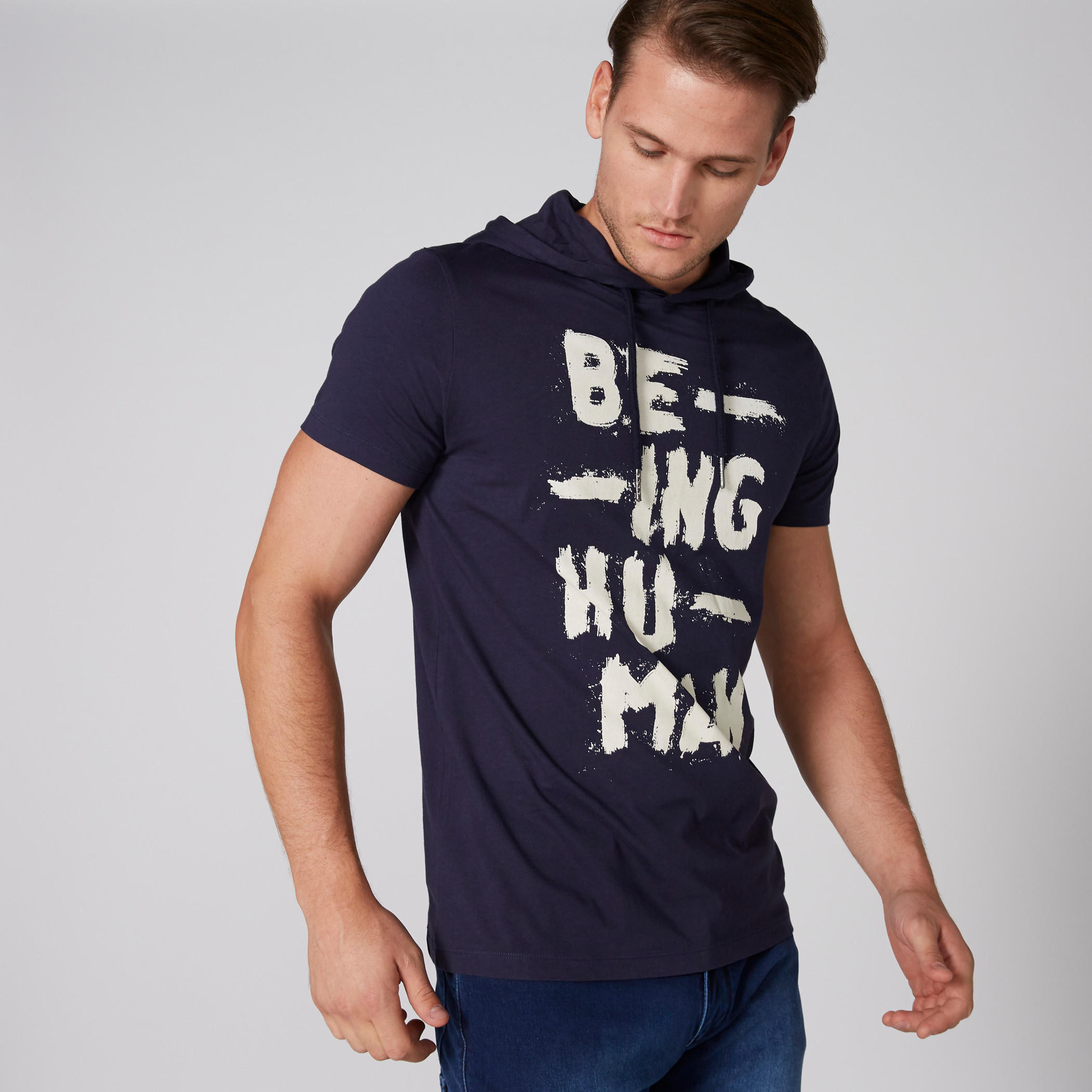 تيشيرت بأكمام قصيرة وقبعة وطبعات بيينج هيومان-men-clothing-tshirtsandpolos-tshirts-image-3