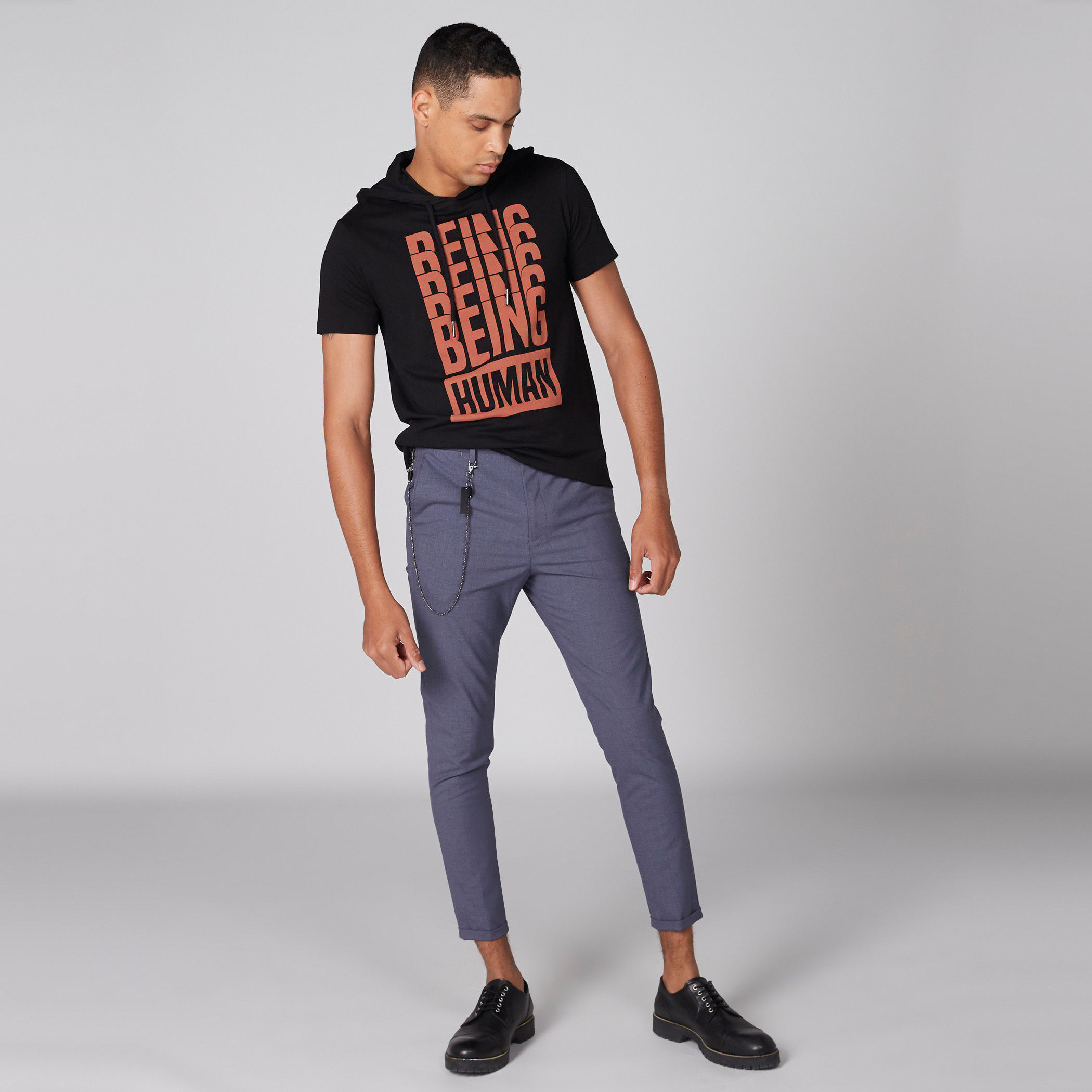 تيشيرت بأكمام قصيرة وقبعة وطبعات بيينج هيومان-men-clothing-tshirtsandpolos-tshirts-image-3