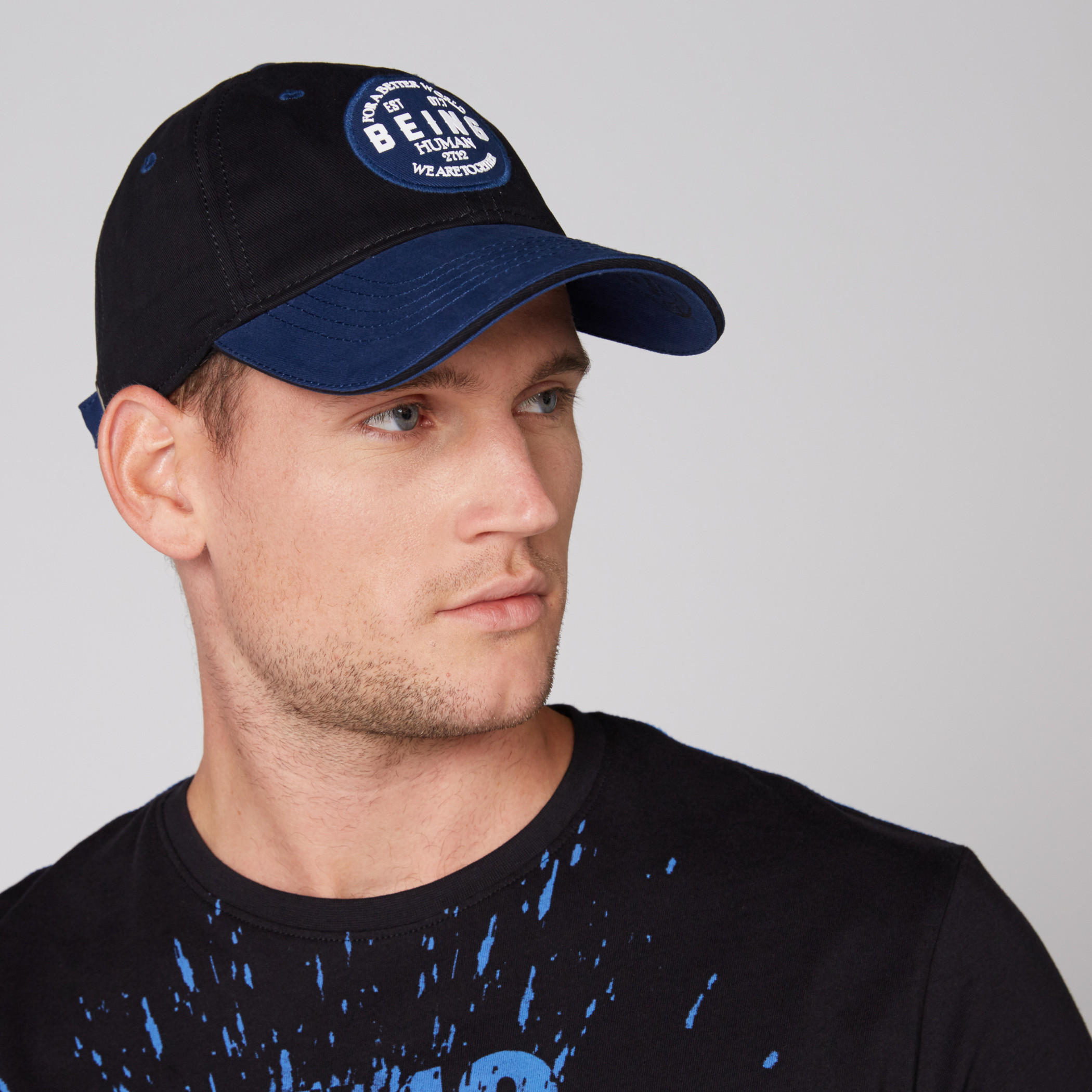 Being Human Textured Cap with Tuck-In Closure-men-caps-image-2