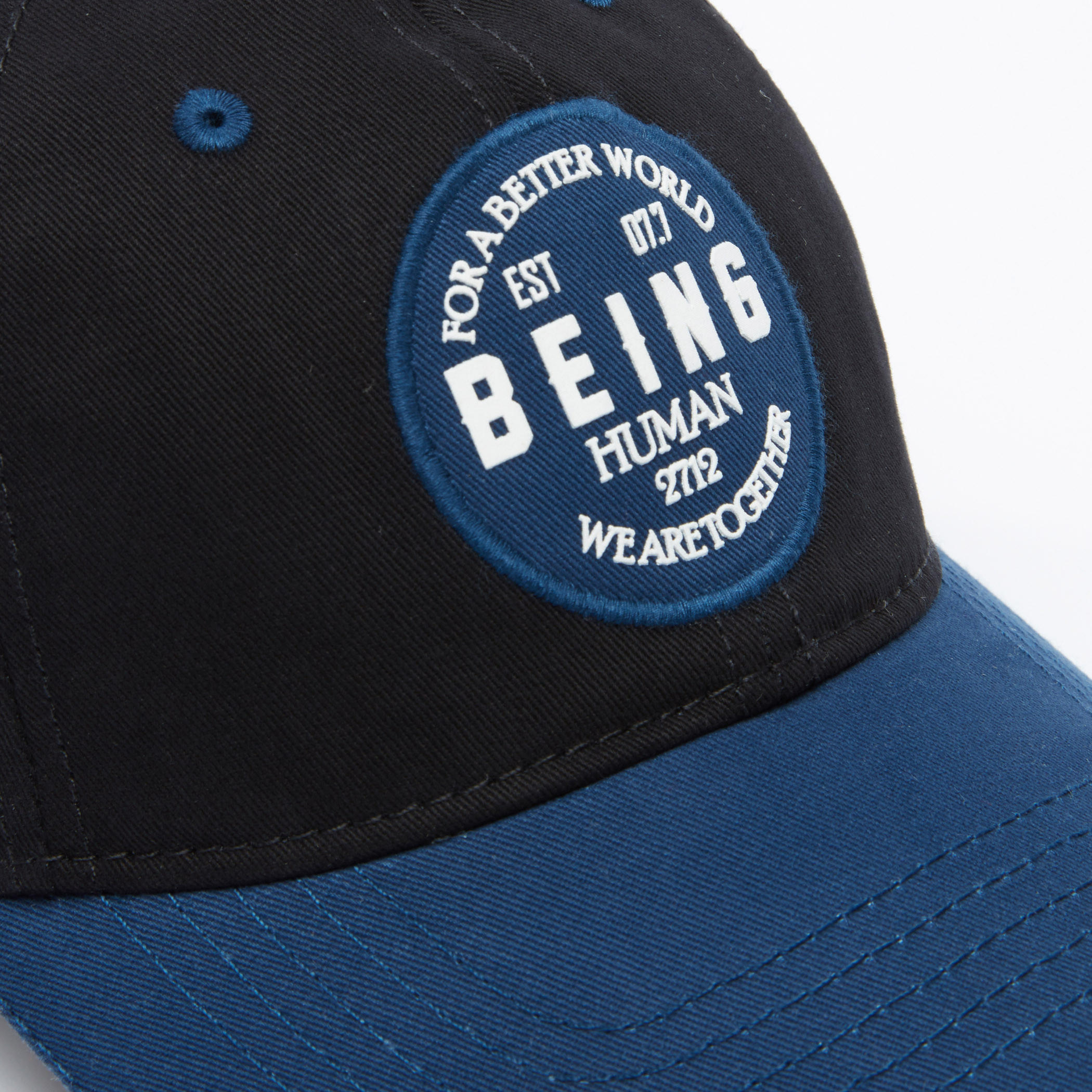 Being Human Textured Cap with Tuck-In Closure-men-caps-image-3