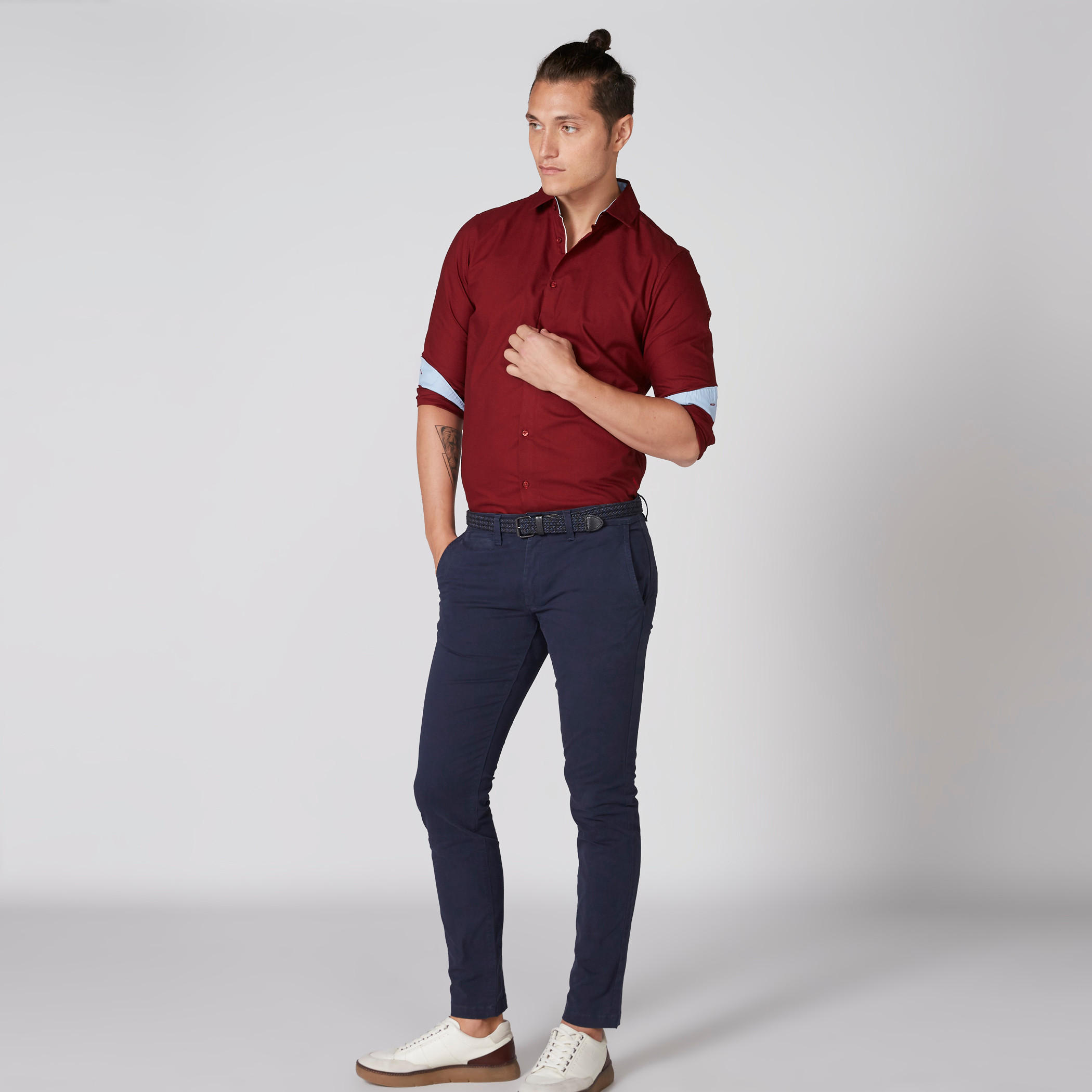 قميص بأكمام طويلة وأزرار من بيينج هيومان-men-clothing-shirts-image-3