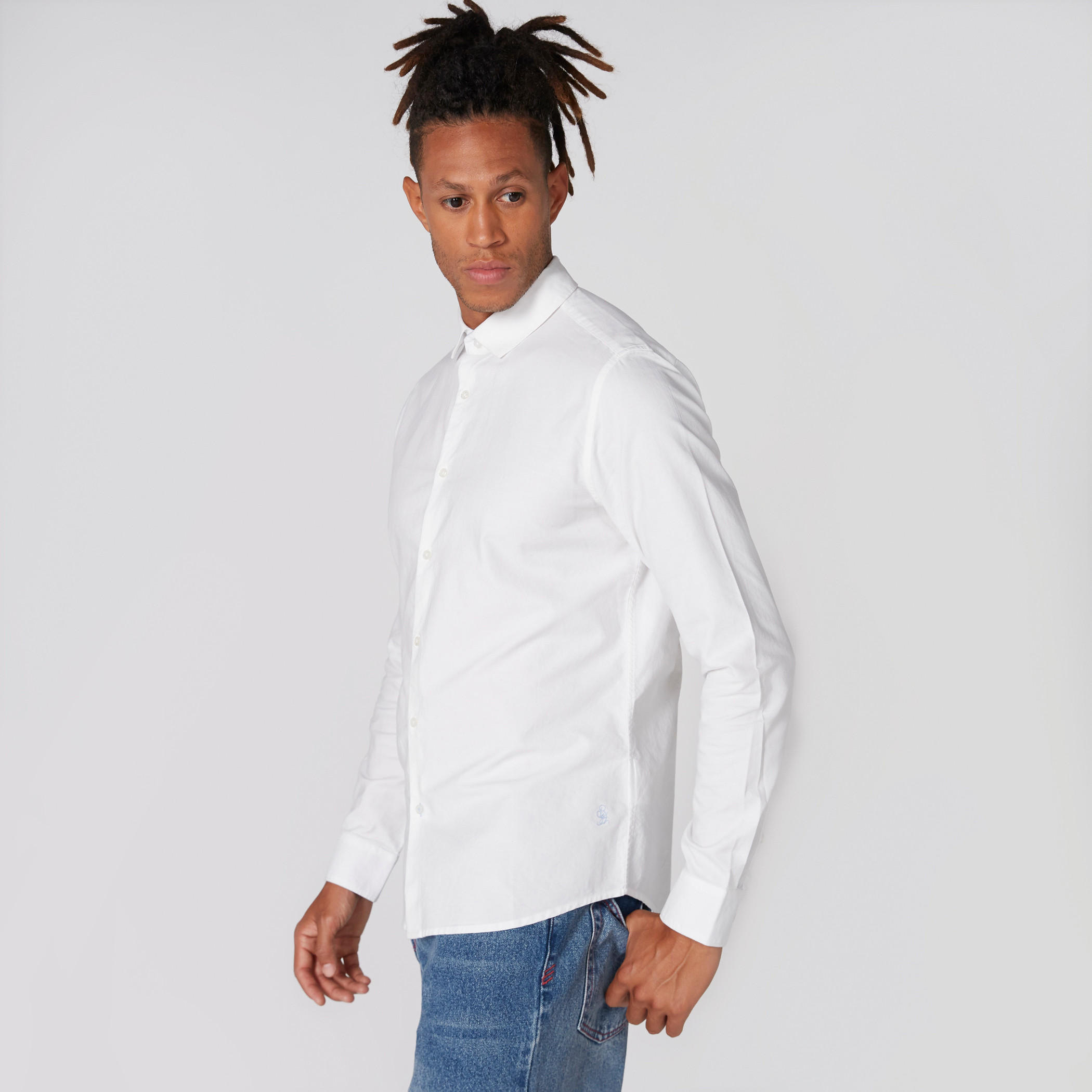 قميص بأكمام طويلة وأزرار من بيينج هيومان-men-clothing-shirts-image-1